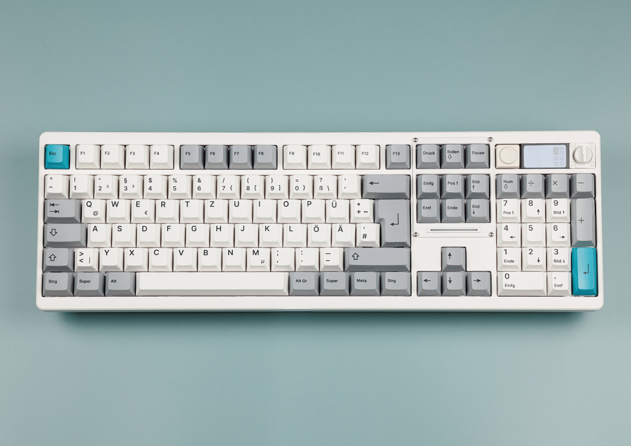 Chilkey ND104 - 100% Aluminium ISO+ANSI Tastatur - MonacoKeys