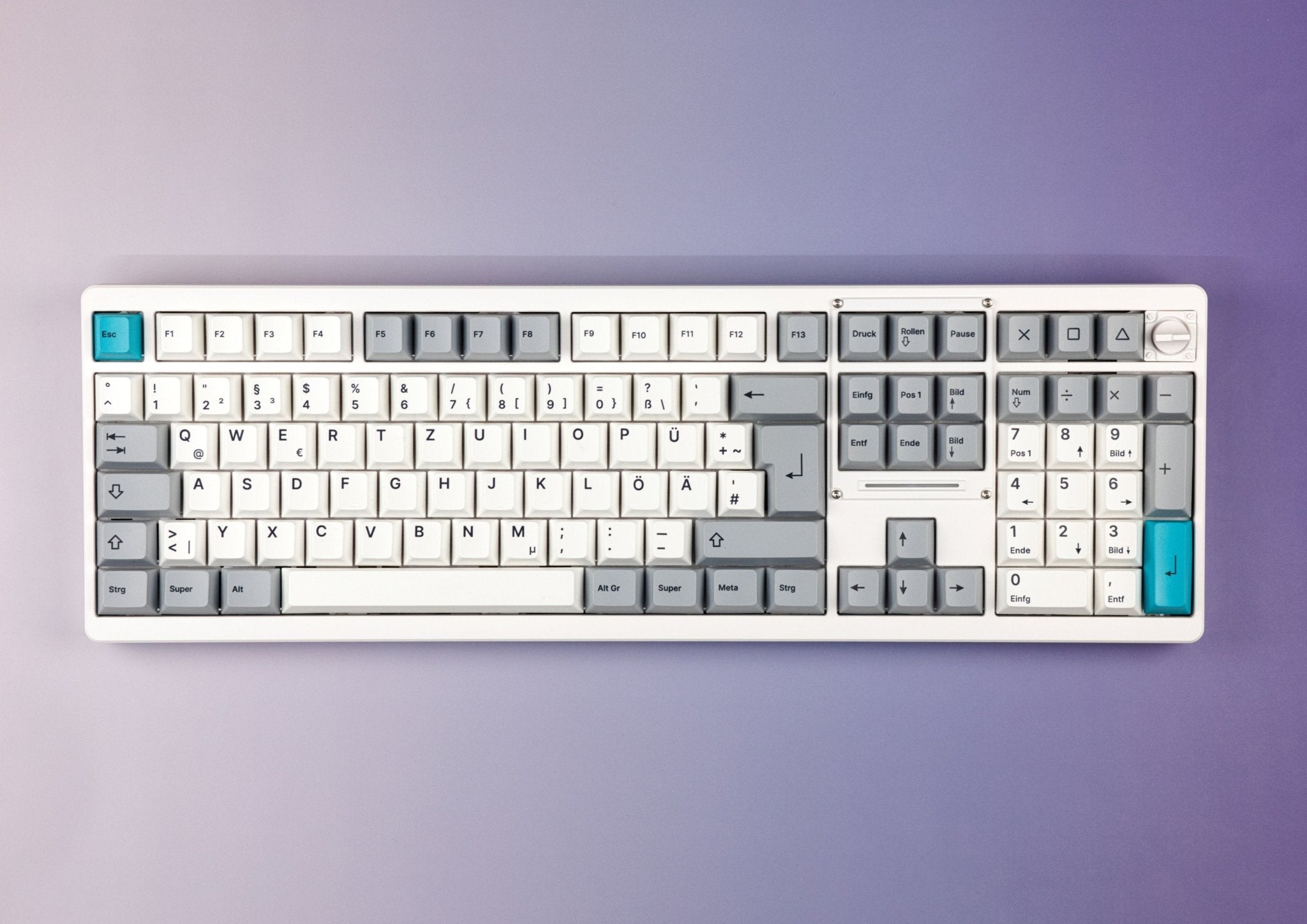 Chilkey ND104 - 100% Aluminium ISO+ANSI Tastatur - MonacoKeys