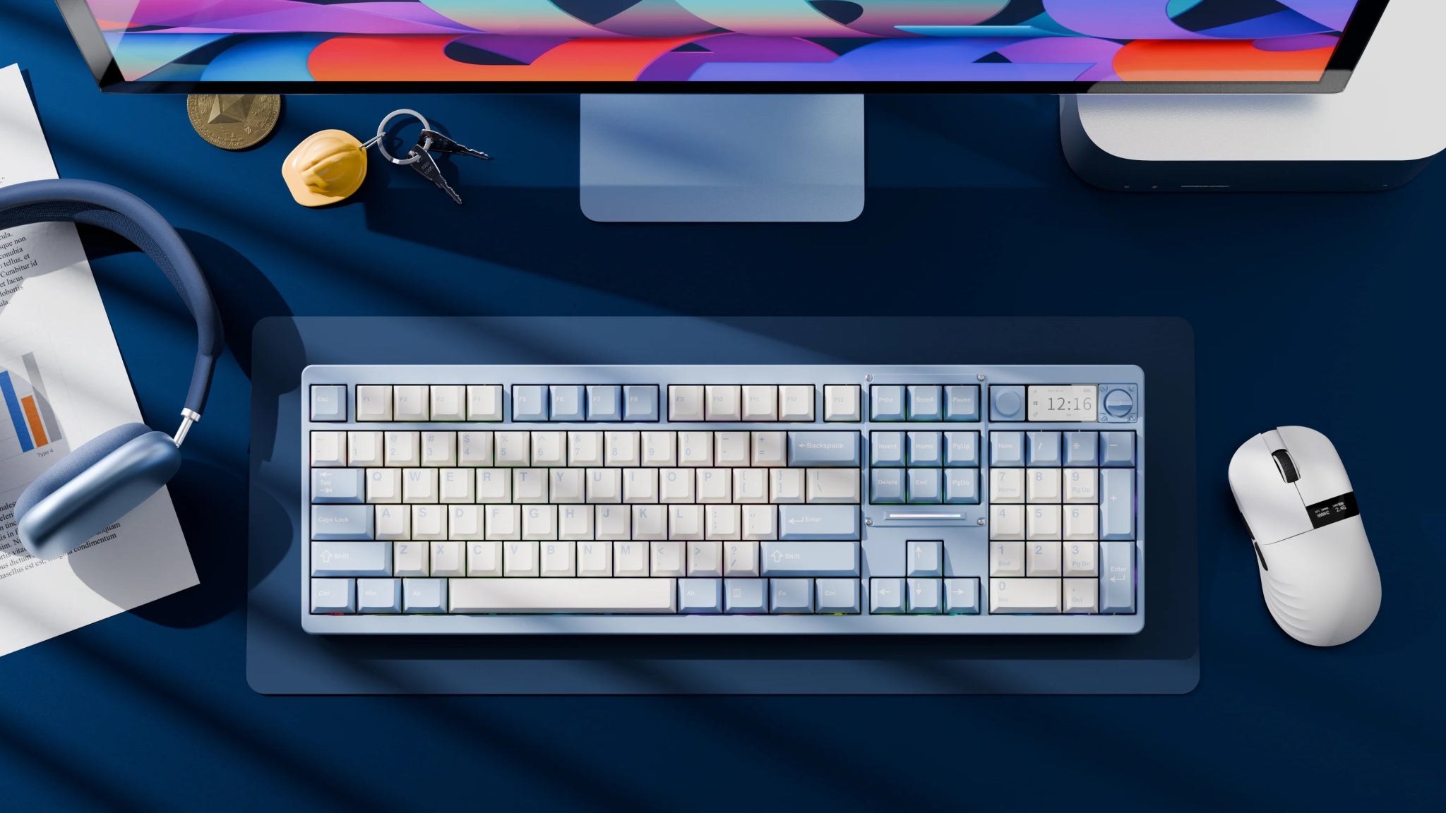 Chilkey ND104 - 100% Aluminium ISO+ANSI Tastatur - MonacoKeys