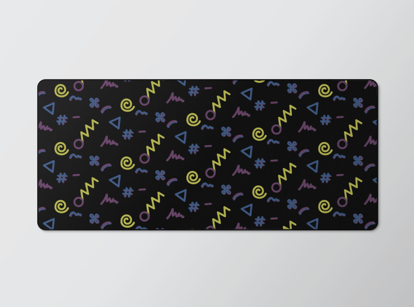 Glitch Dark Mauspad Deskmat - MonacoKeys