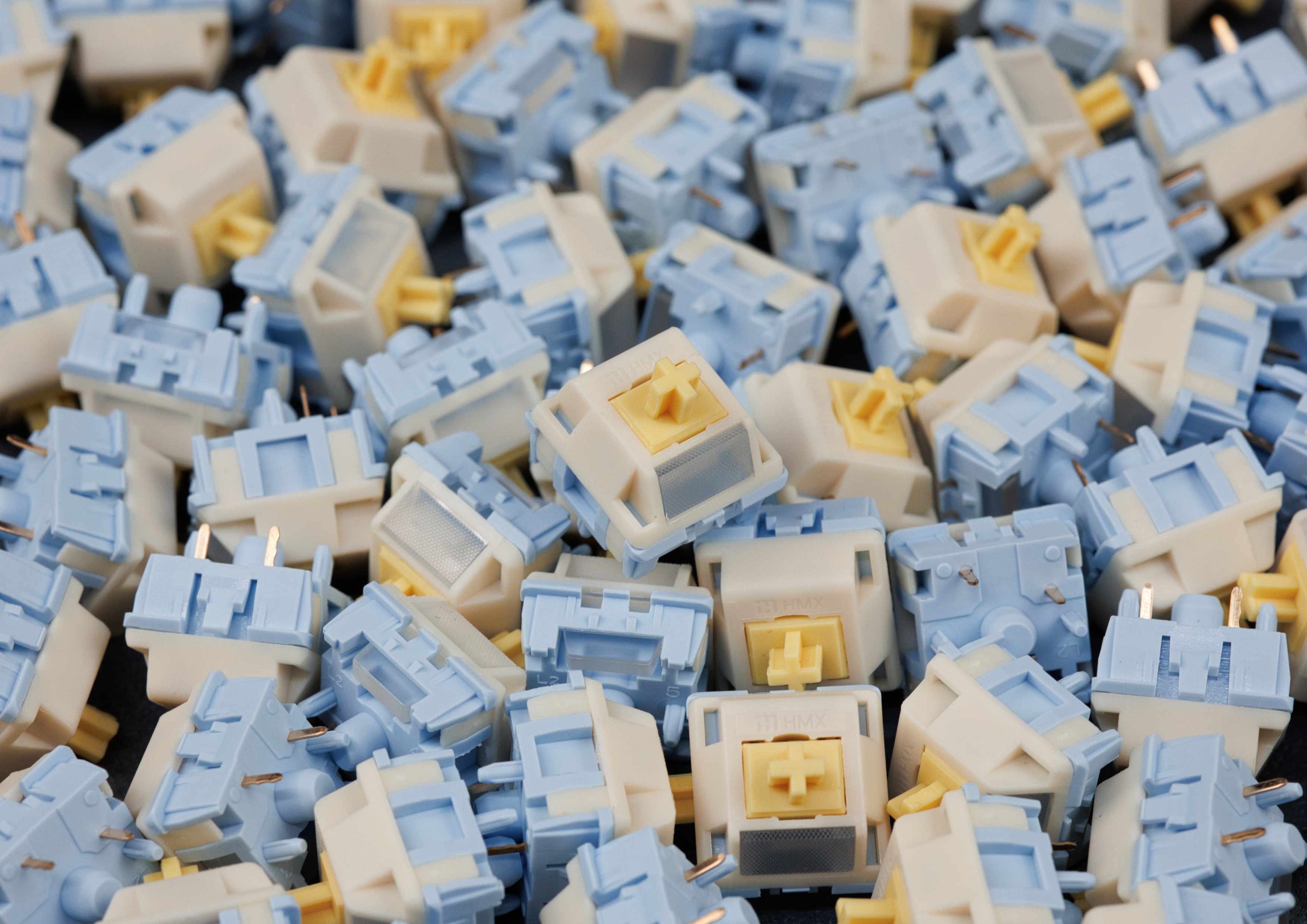 HMX Cream Tea Tactile Switches (10 Stück)