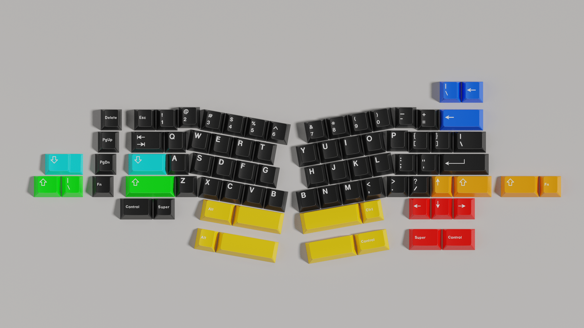 Neo Ergo - Ergonomic Alice Layout Keyboard Kit - MonacoKeys