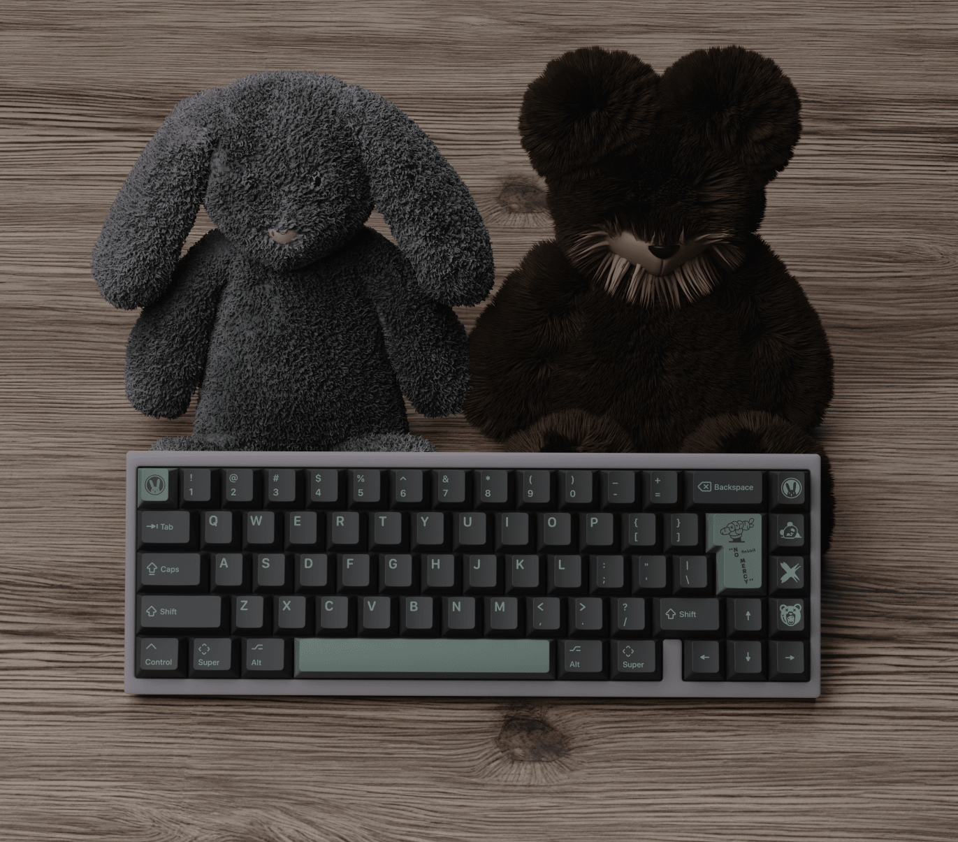 KAP Bad Rabbit - Cherry Profile PBT Double - Shot Keycap Set - MonacoKeys