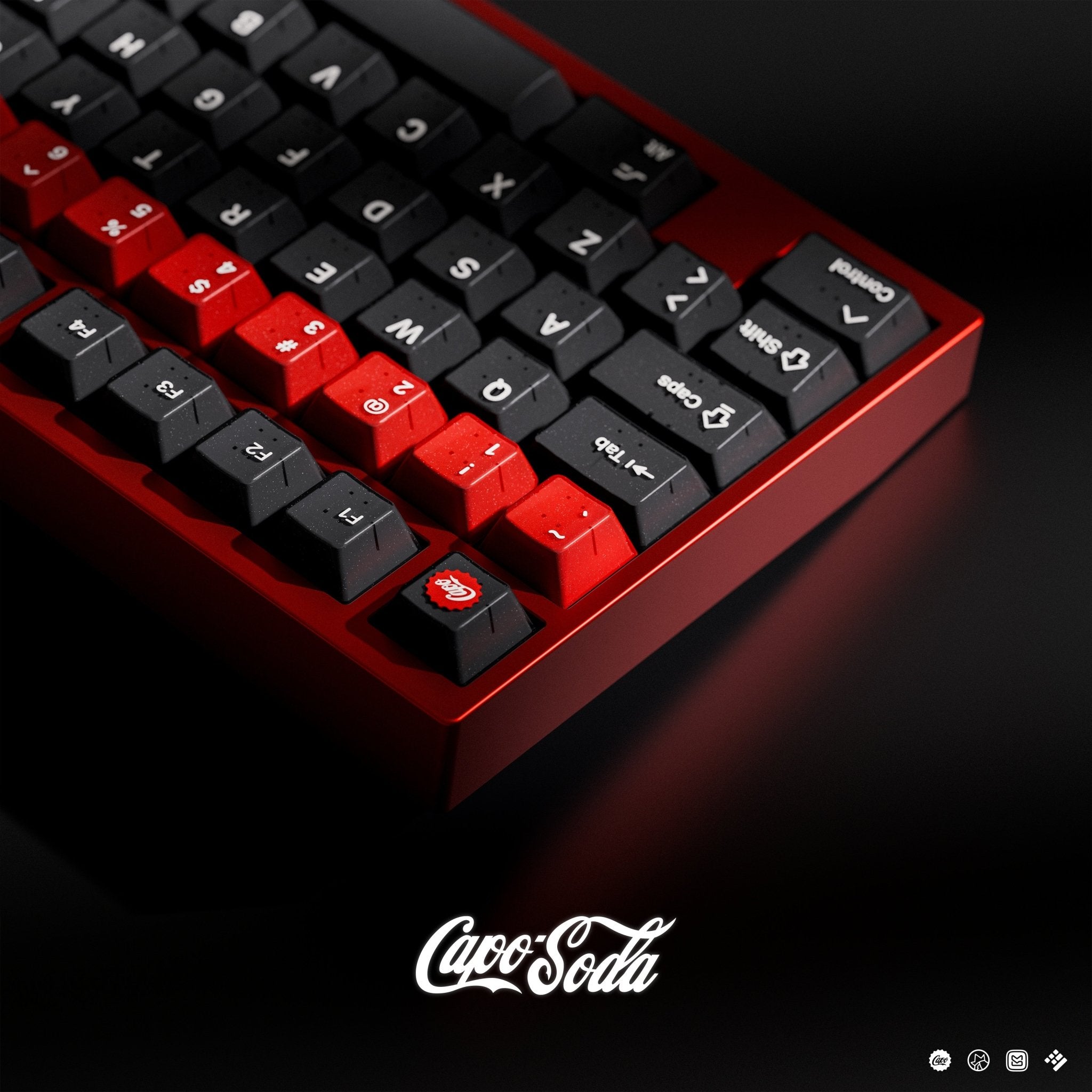 KAP Capo Soda - Cherry Profile ABS+PBT Double-Shot Keycap Set - MonacoKeys