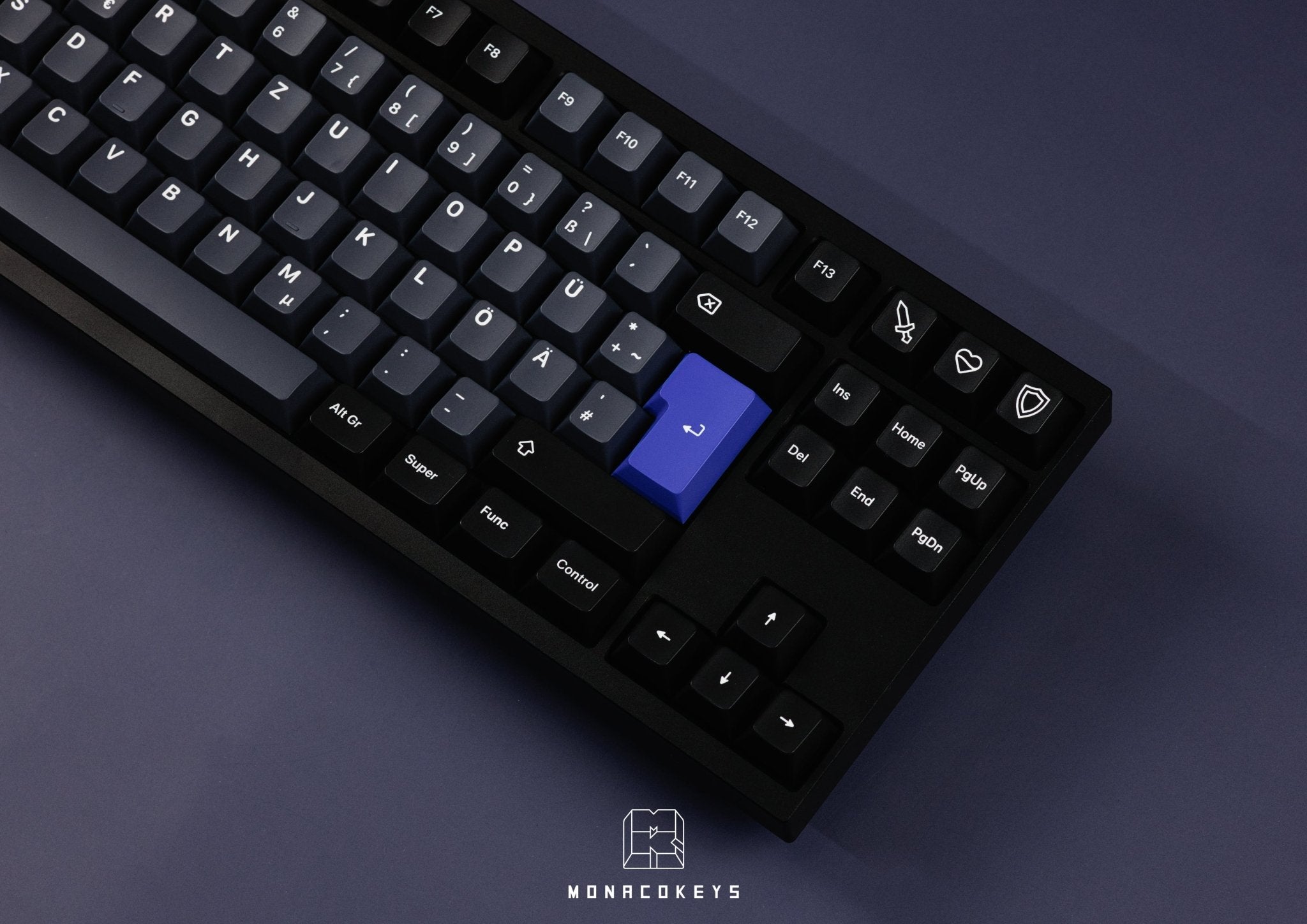 KAP Disconnected Dark PBT Keycap Set - MonacoKeys