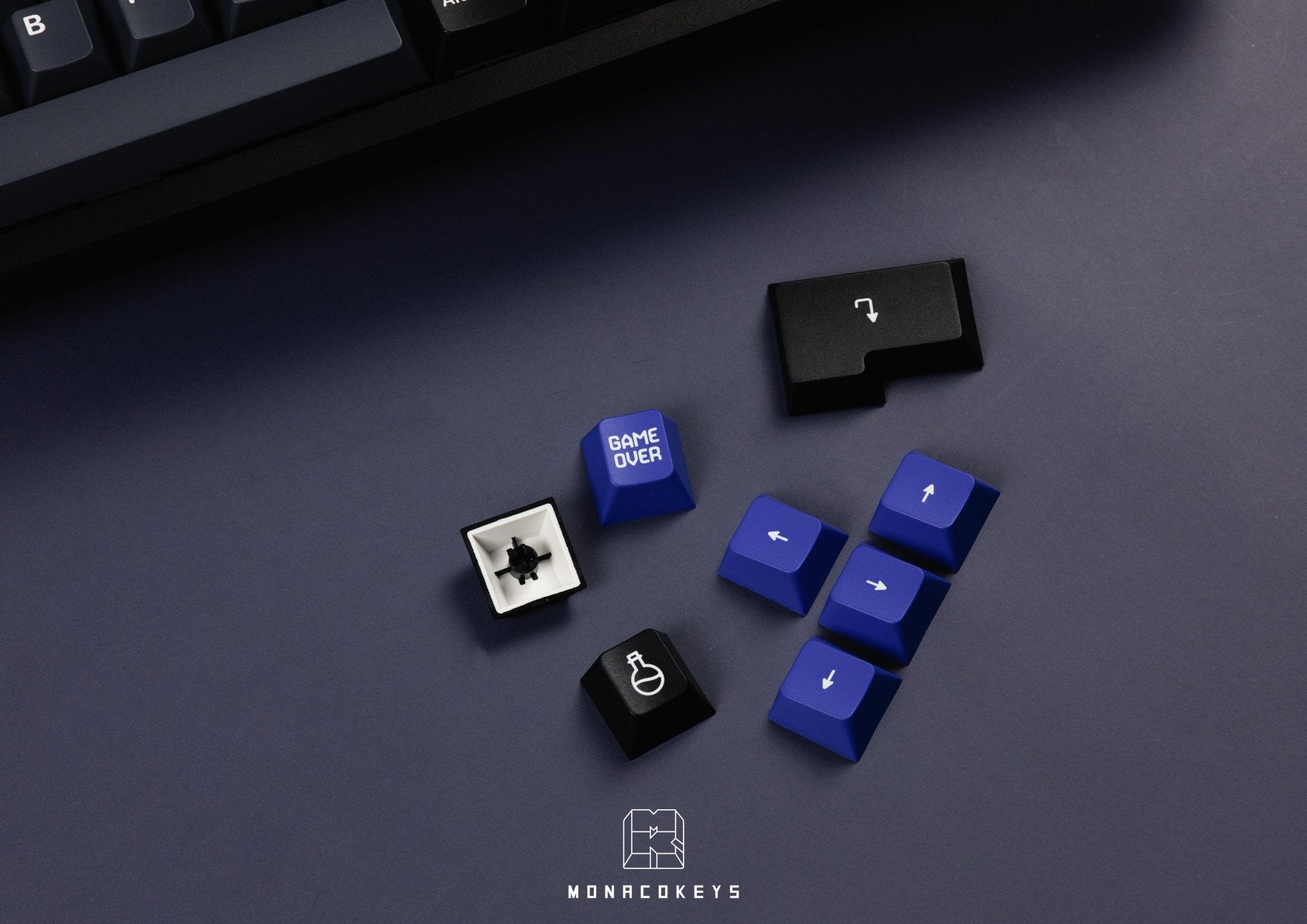 KAP Disconnected Dark PBT Keycap Set - MonacoKeys