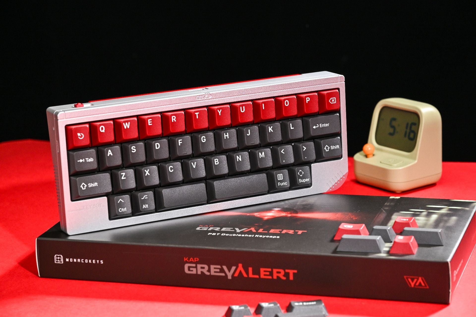 KAP Grey Alert - Cherry Profile PBT Double - Shot Keycap Set - MonacoKeys