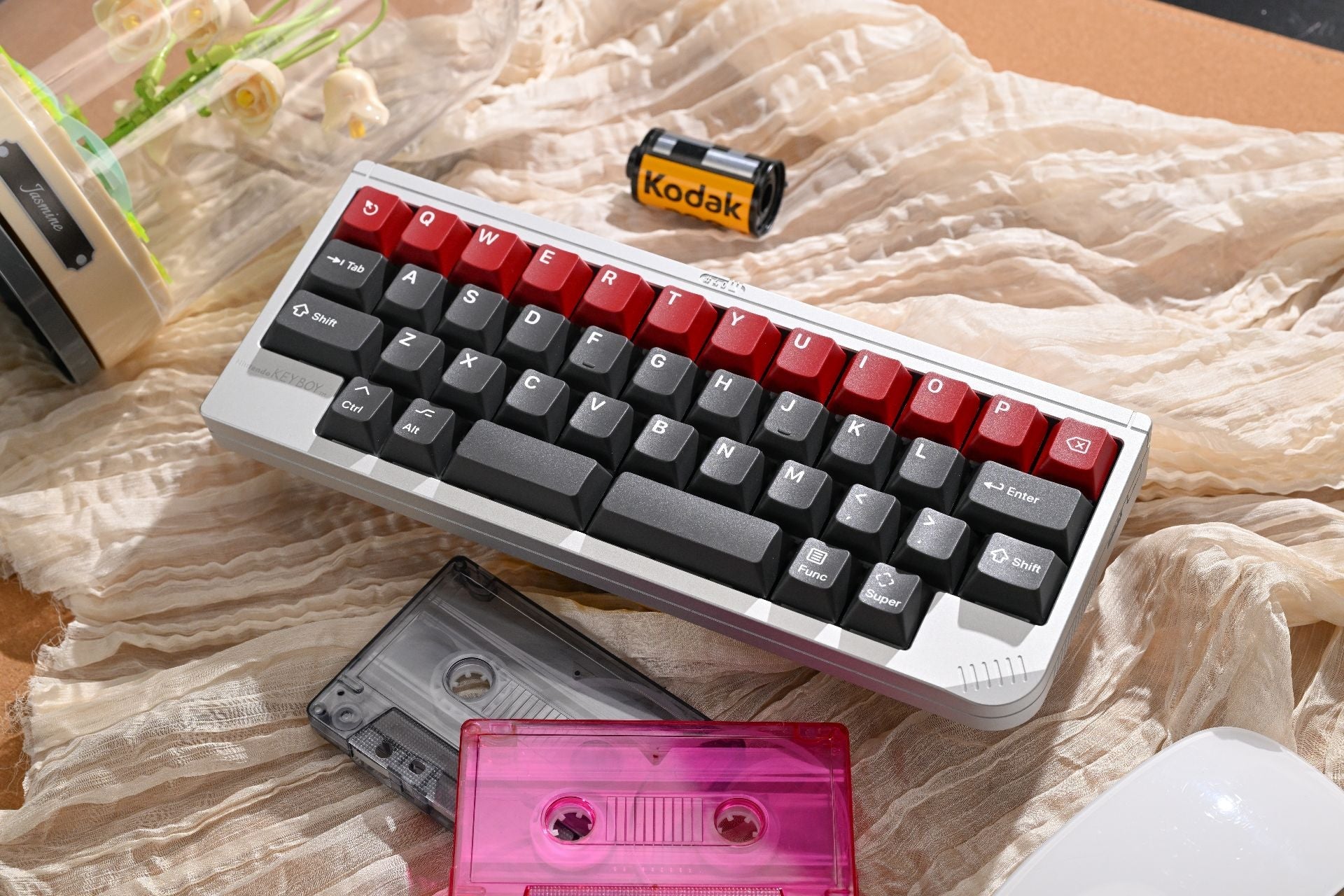 KAP Grey Alert - Cherry Profile PBT Double-Shot Keycap Set - MonacoKeys