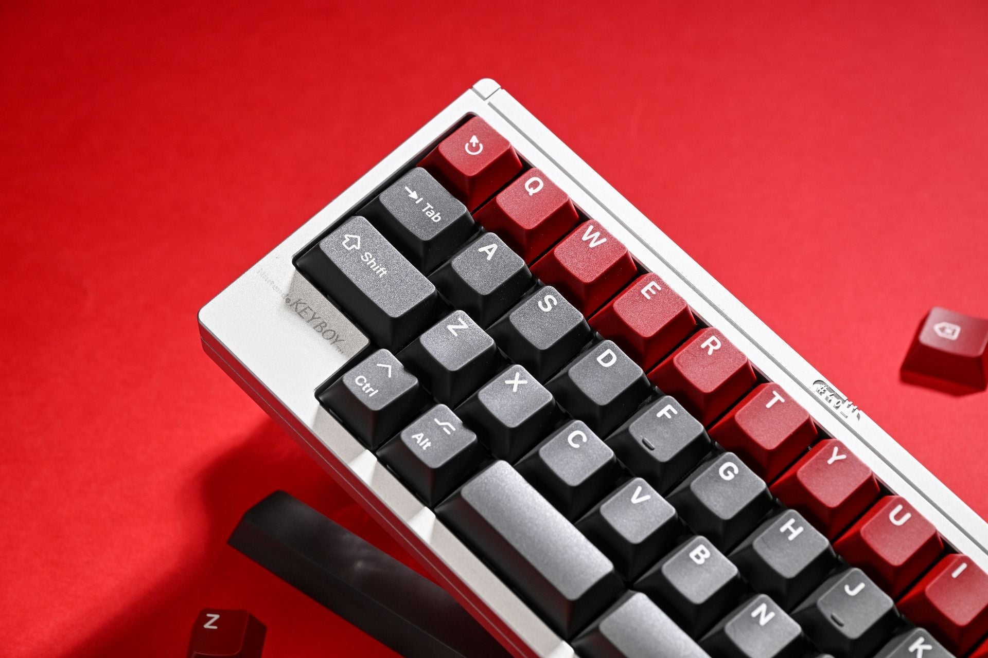 KAP Grey Alert - Cherry Profile PBT Double-Shot Keycap Set - MonacoKeys