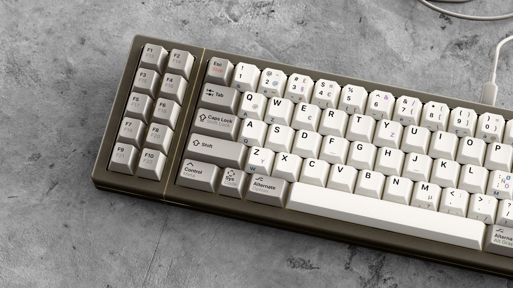 KAP MV Classic Double-Shot PBT Keycap Set - MonacoKeys