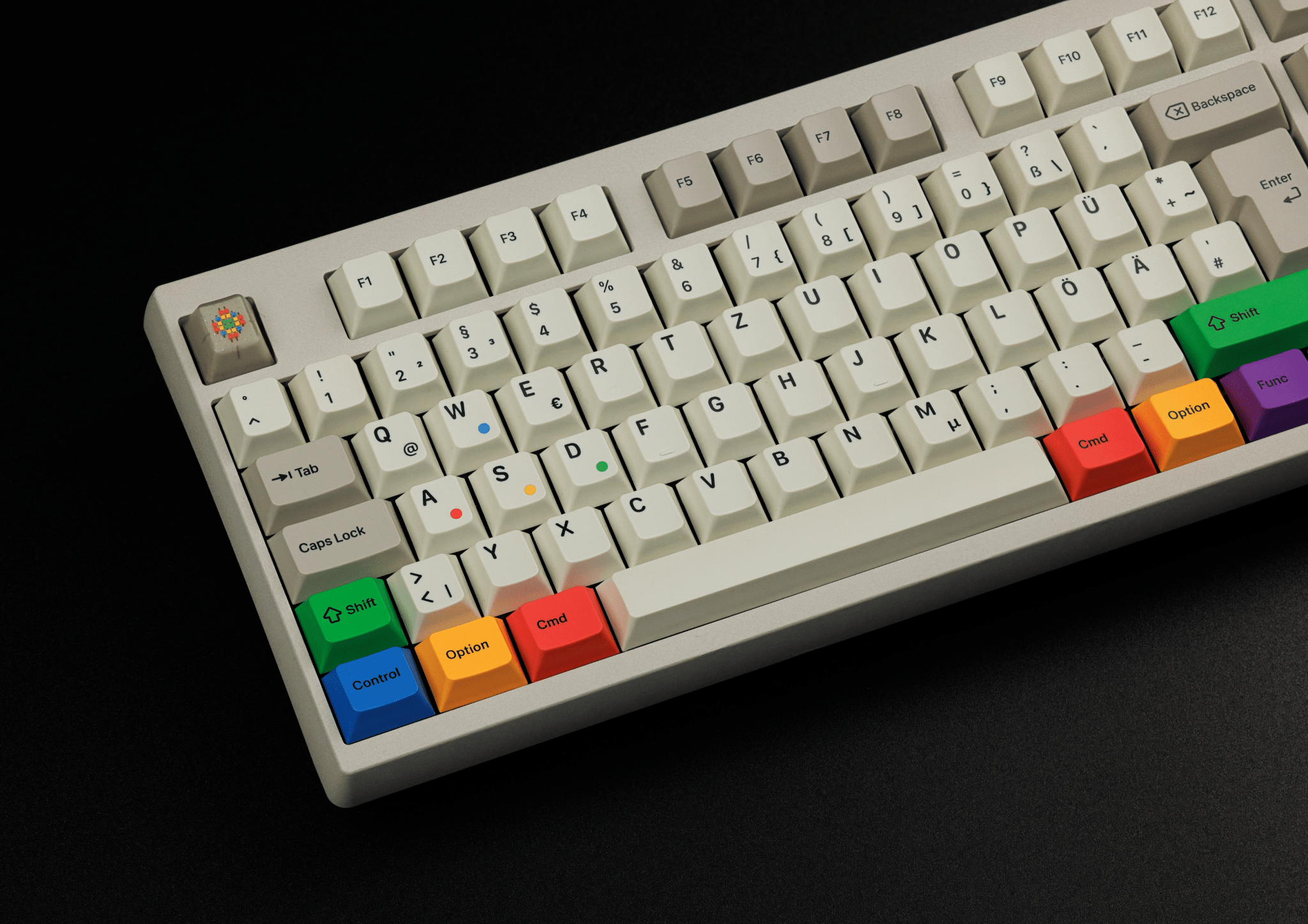 KAP Retro Lights R2 Double-Shot PBT Keycap Set - MonacoKeys