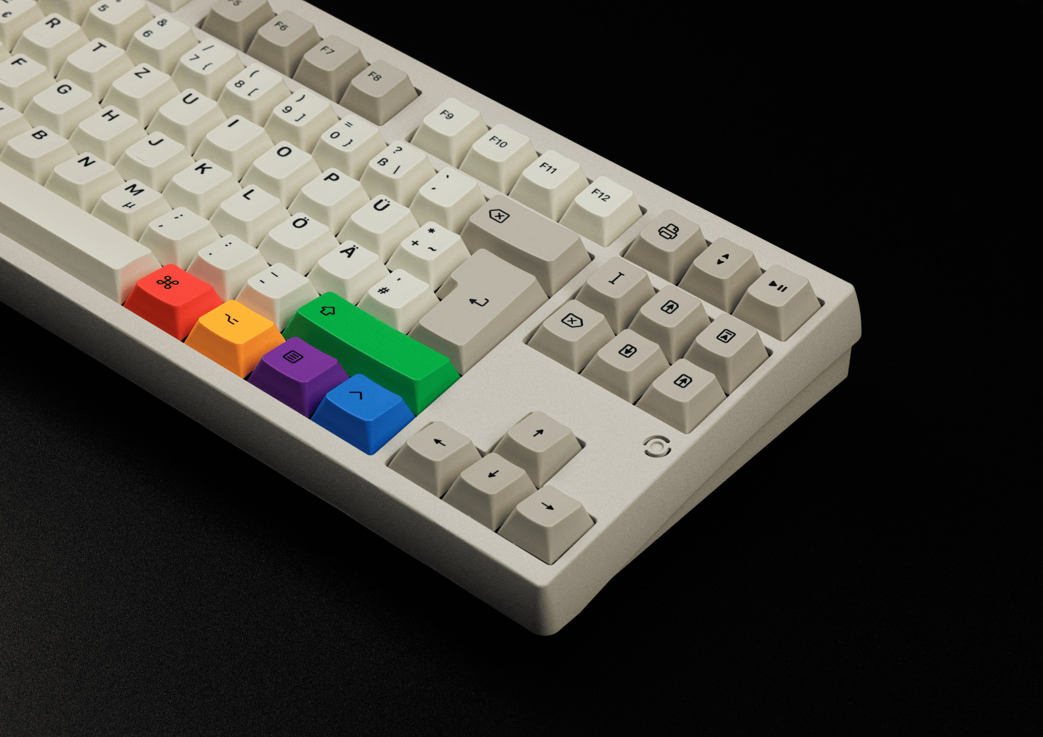 KAP Retro Lights R2 Double-Shot PBT Keycap Set - MonacoKeys