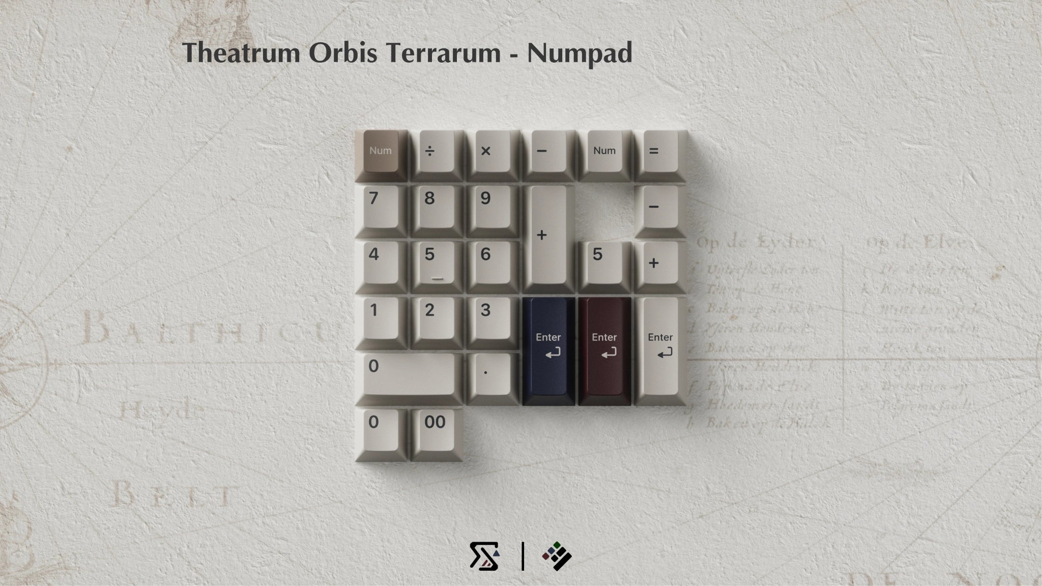 KAP T.O.T Theatrum Orbis Terrarum PBT Keycap Set - MonacoKeys