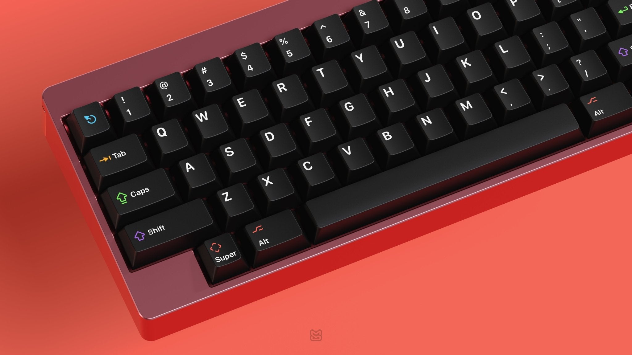 KAP WoB White on Black Double-Shot PBT Keycap Set - MonacoKeys