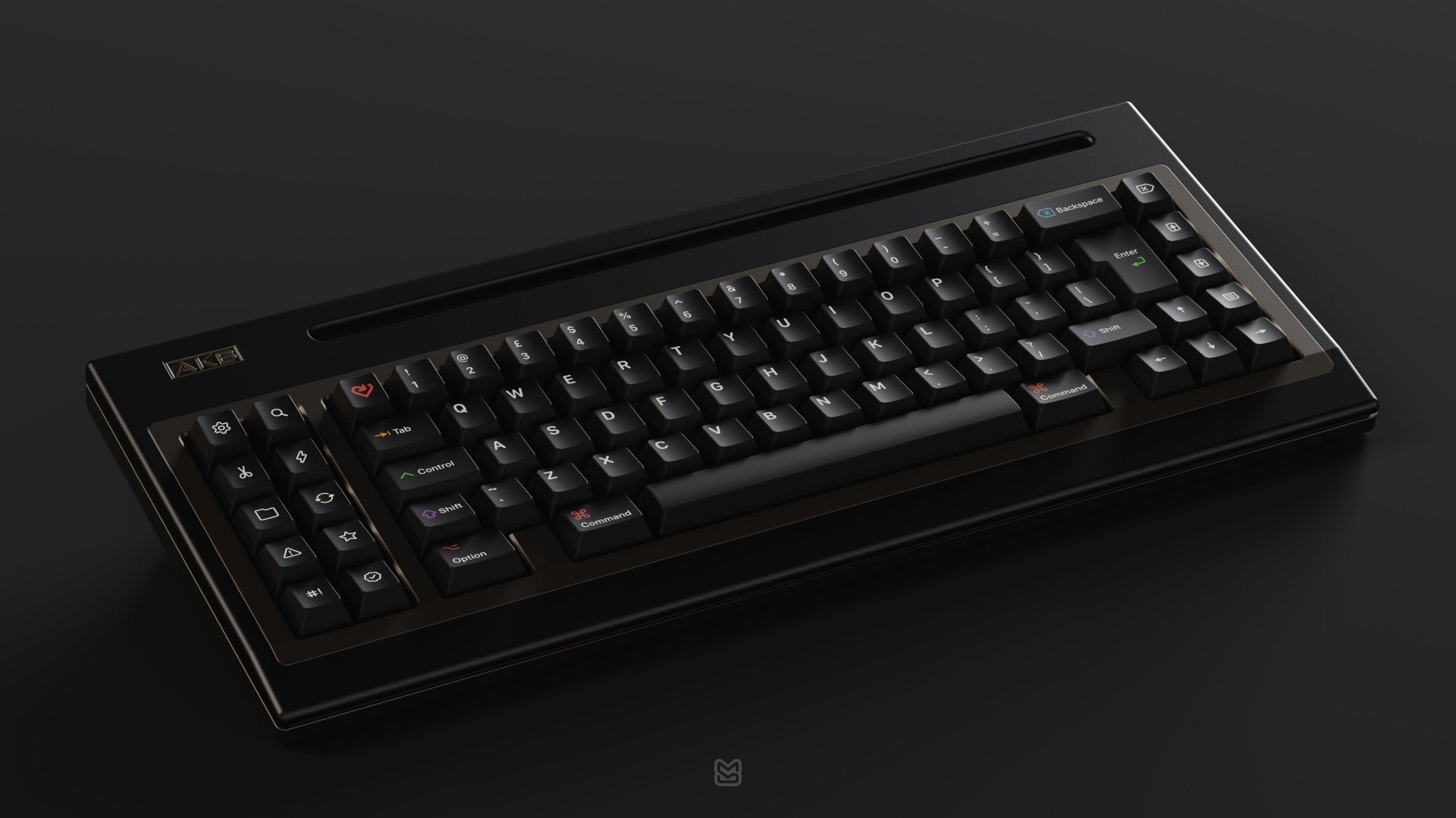 KAP WoB White on Black Double-Shot PBT Keycap Set - MonacoKeys