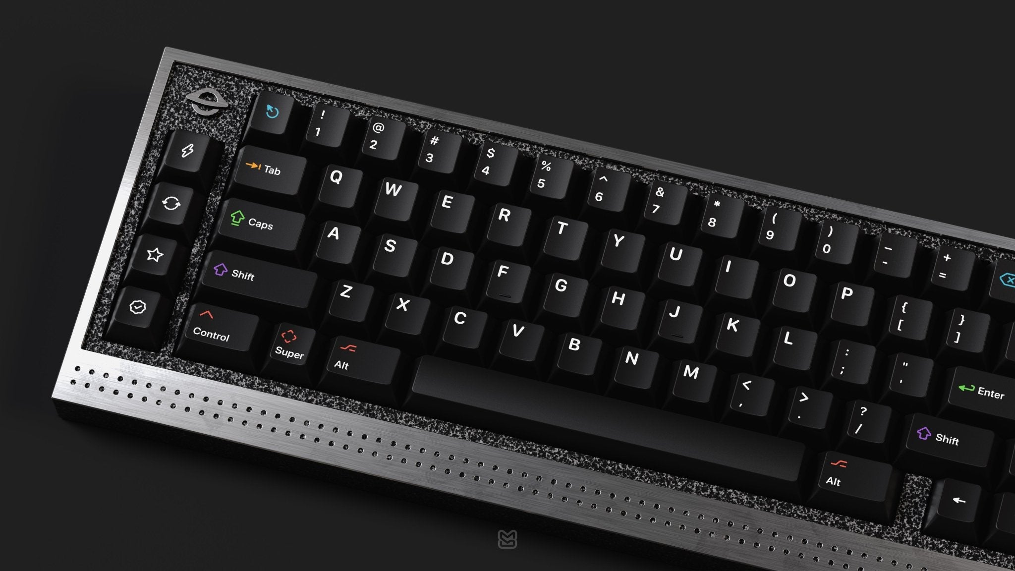 KAP WoB White on Black Double-Shot PBT Keycap Set - MonacoKeys