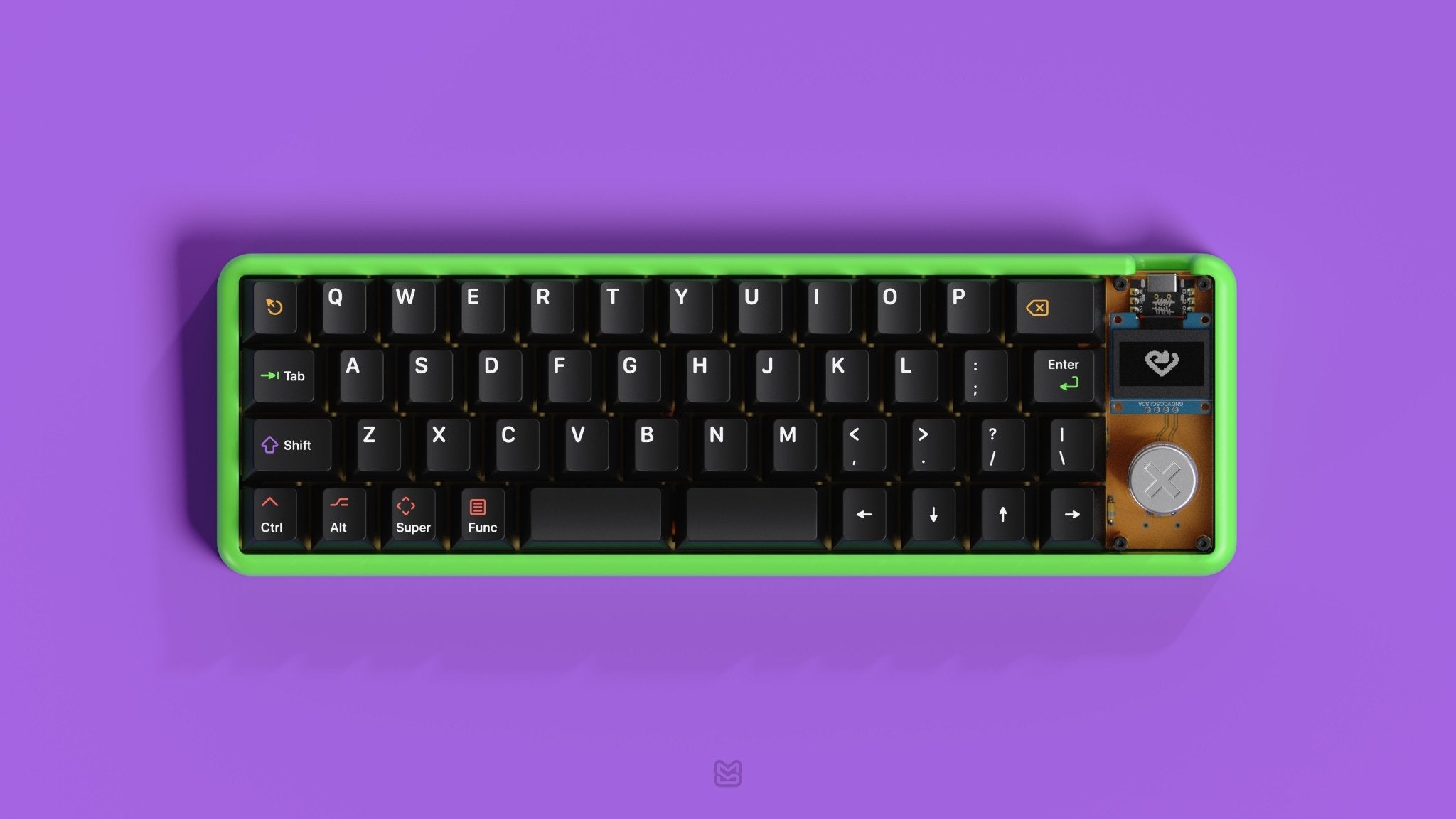 KAP WoB White on Black Double-Shot PBT Keycap Set - MonacoKeys