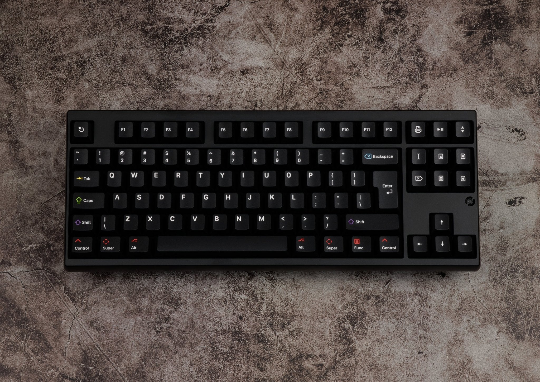 KAP WoB White on Black Double-Shot PBT Keycap Set - MonacoKeys