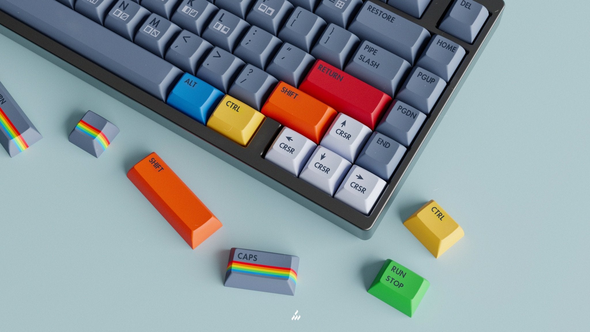 KAT Retrobytes - PBT Dye-Sub Keycap Set - MonacoKeys