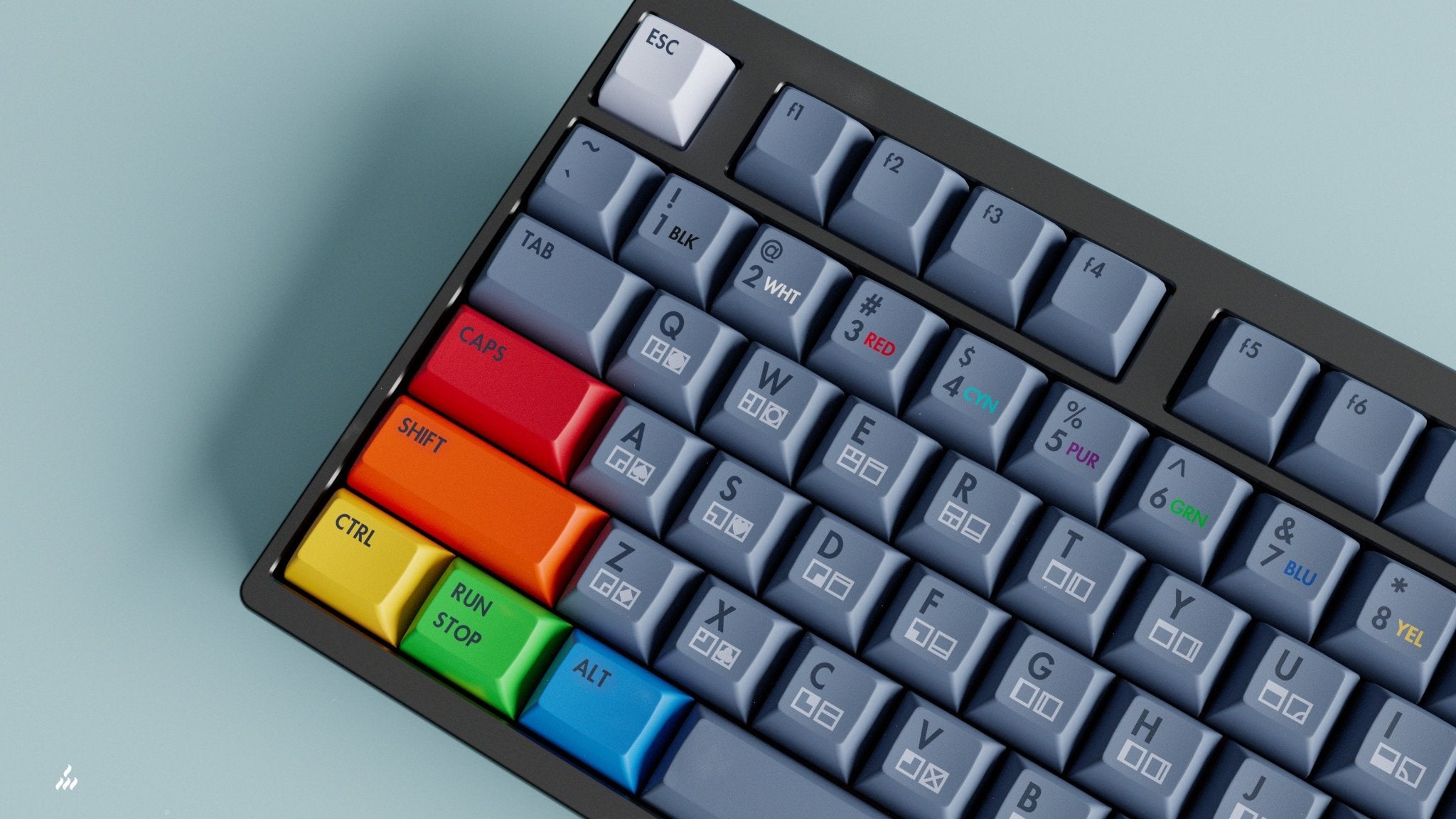 KAT Retrobytes - PBT Dye-Sub Keycap Set - MonacoKeys