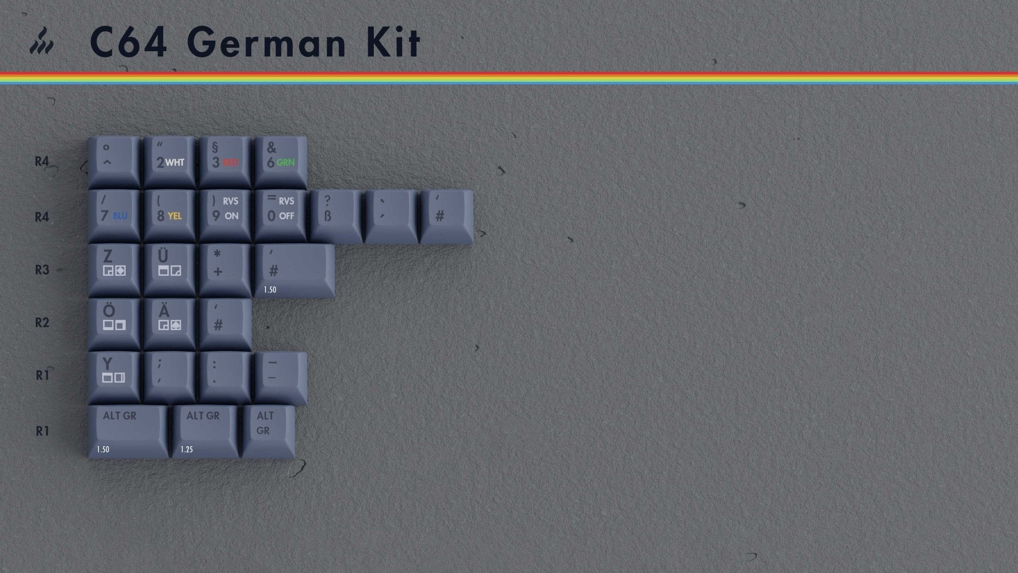 KAT Retrobytes - PBT Dye-Sub Keycap Set - MonacoKeys