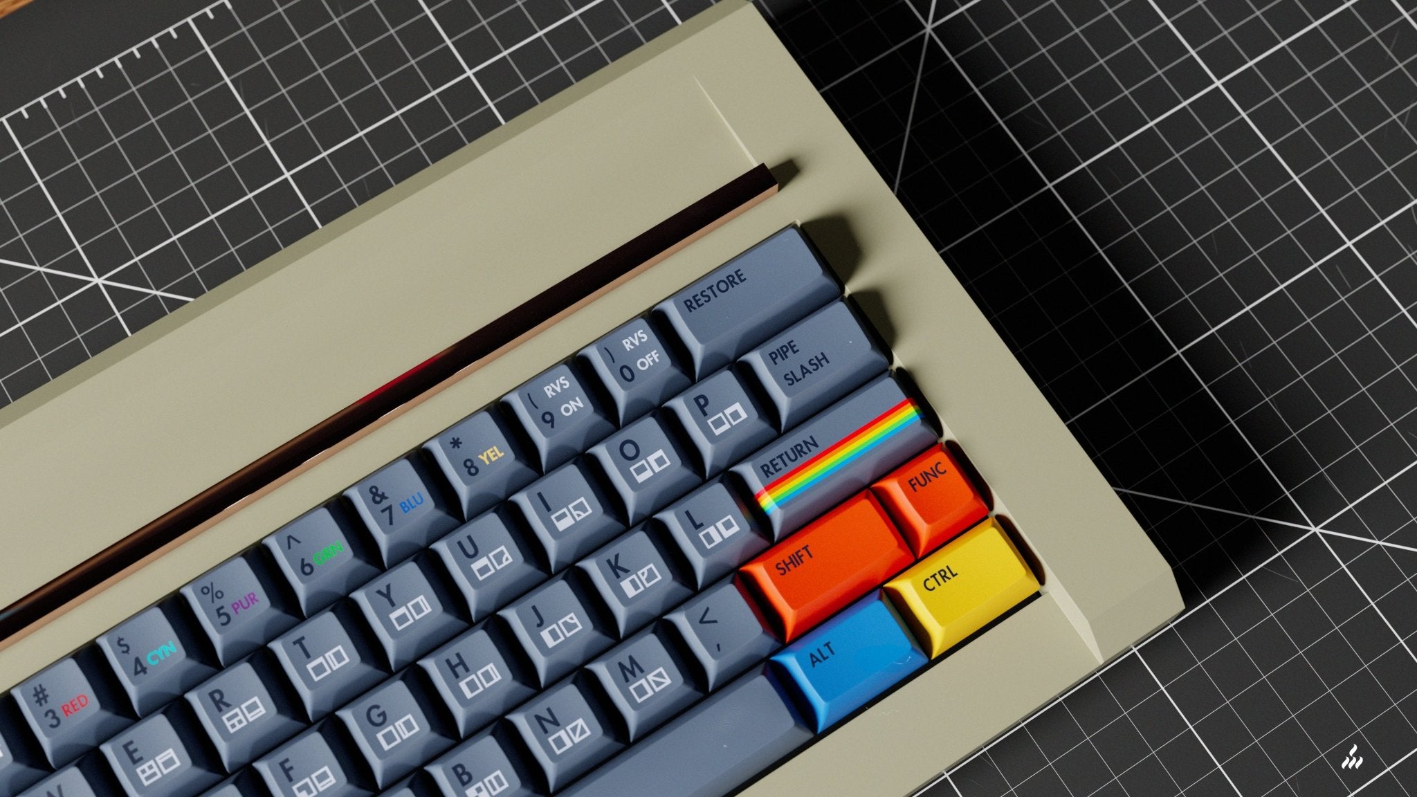KAT Retrobytes - PBT Dye-Sub Keycap Set - MonacoKeys