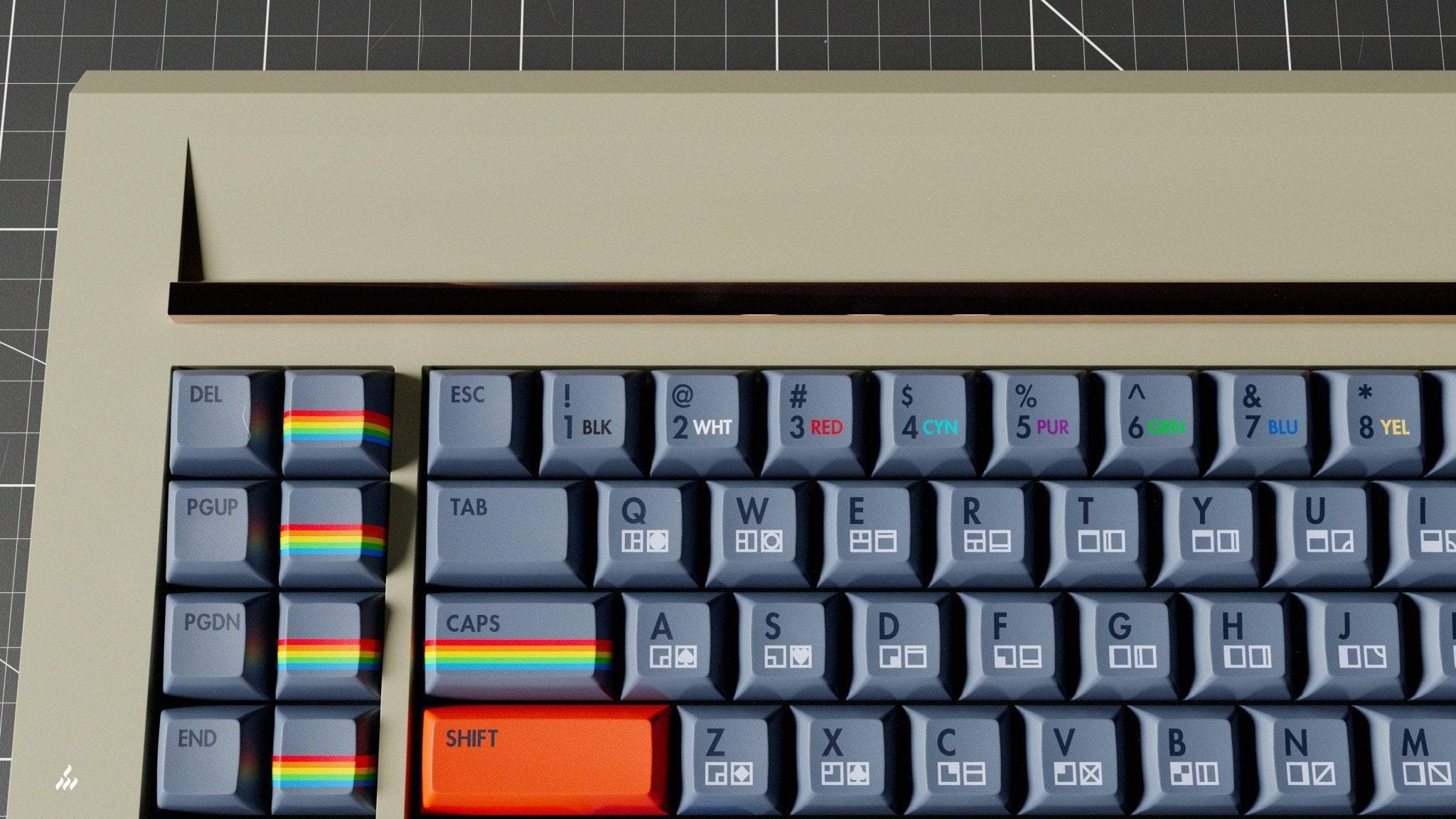 KAT Retrobytes - PBT Dye-Sub Keycap Set - MonacoKeys