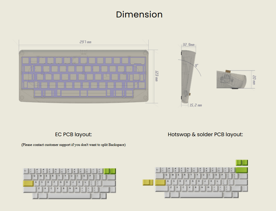 KBDFans Agar - 60% MX and EC Keyboard Kit - MonacoKeys