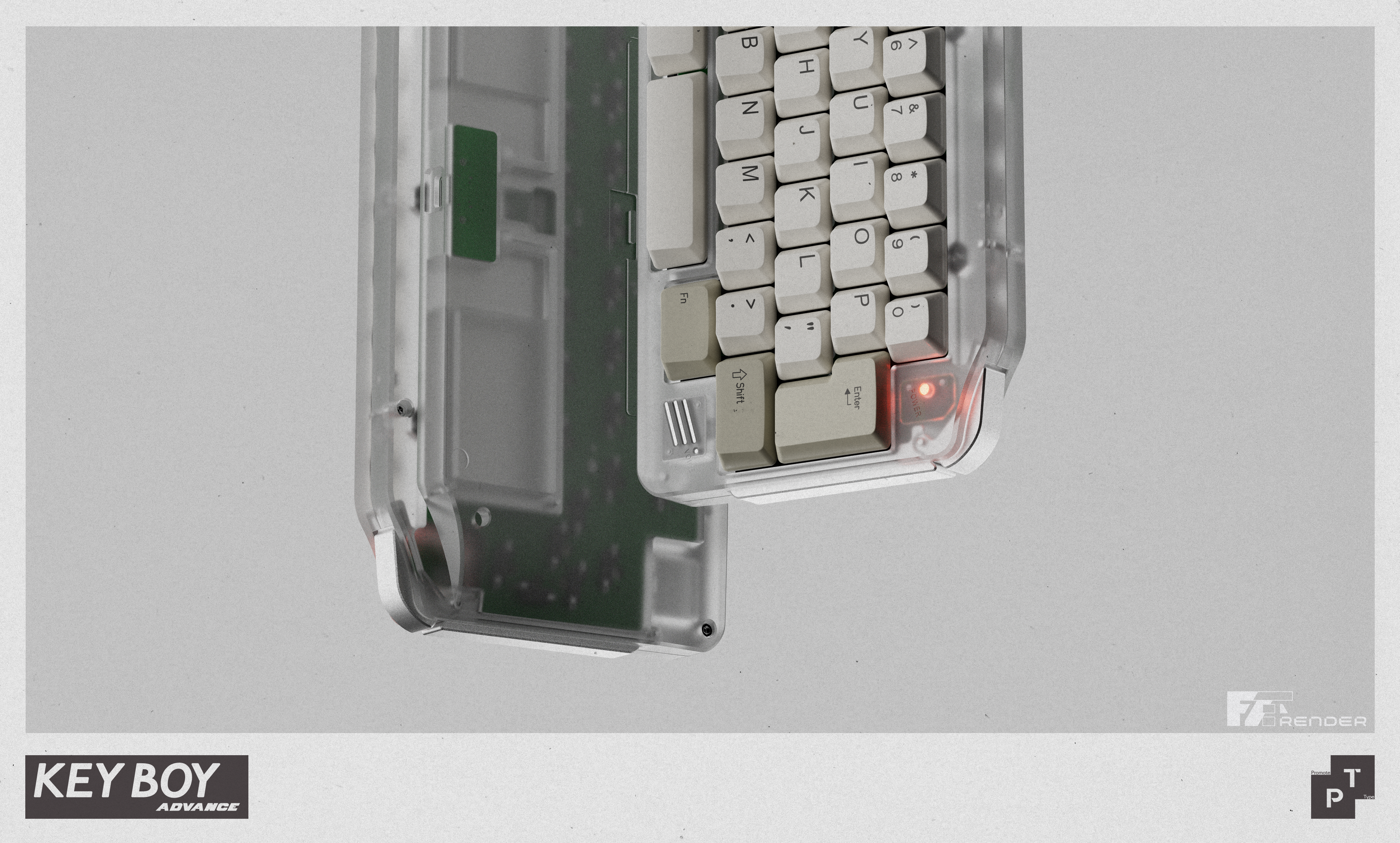 Keyboy Advanced - 50% Custom Mechanical Keyboard Kit - MonacoKeys