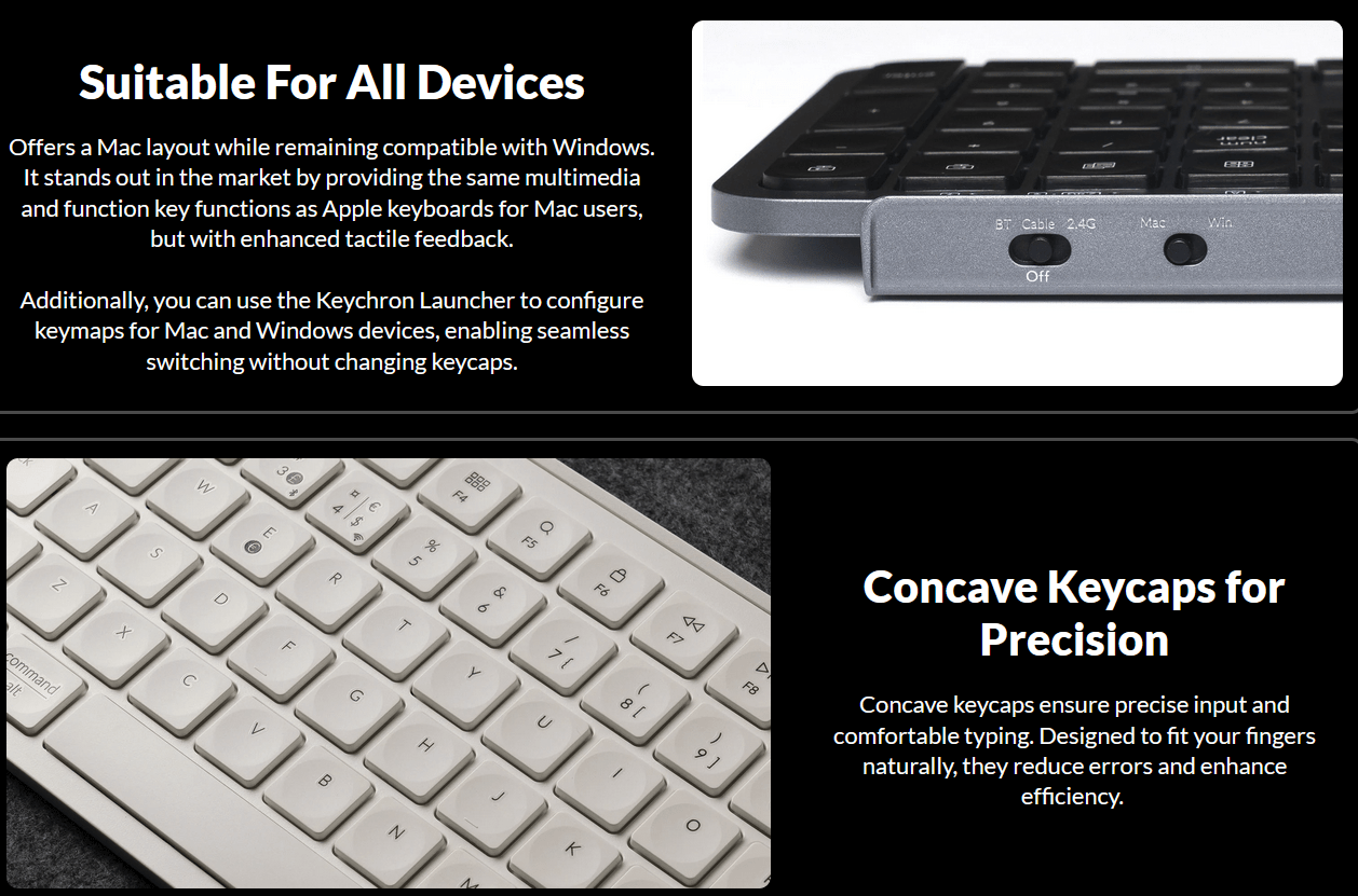 Keychron B6 Pro - 100% Ultra Slim ZMK Wireless Keyboard - MonacoKeys