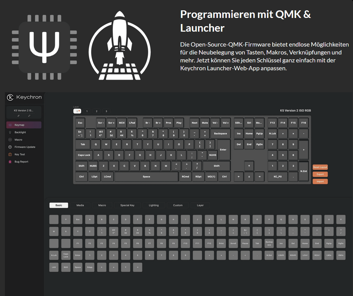 Keychron K5 (Version 2) - Low Profile QMK Wireless Mechanical Keyboard - MonacoKeys