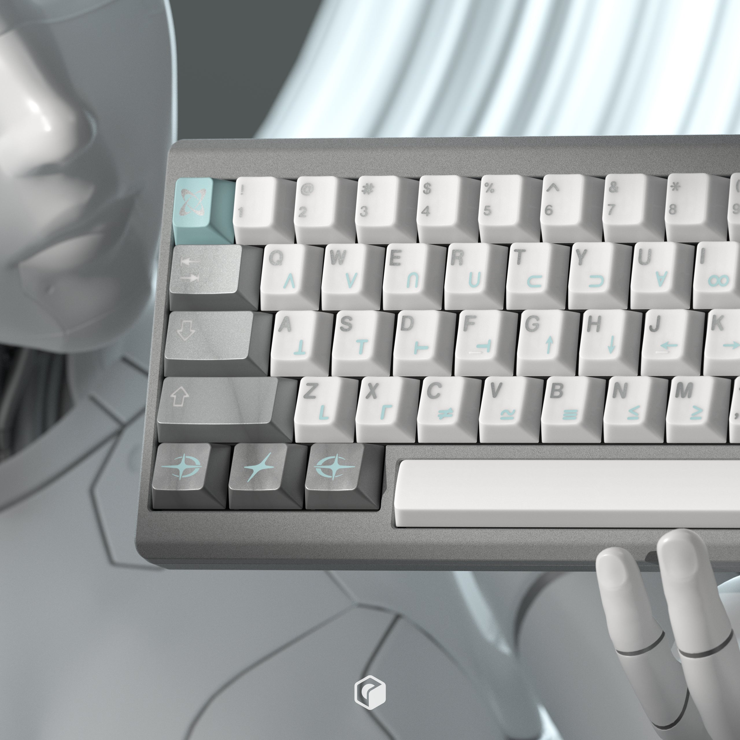 KKB Cross Impact - Cherry Profile ABS Triple-Shot Keycap Set