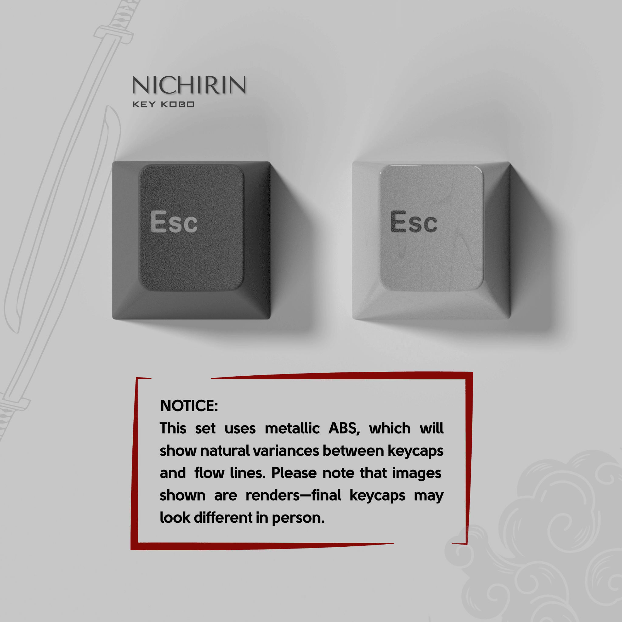 KKB Nichirin - Cherry Profile ABS Triple - Shot Keycap Set - MonacoKeys