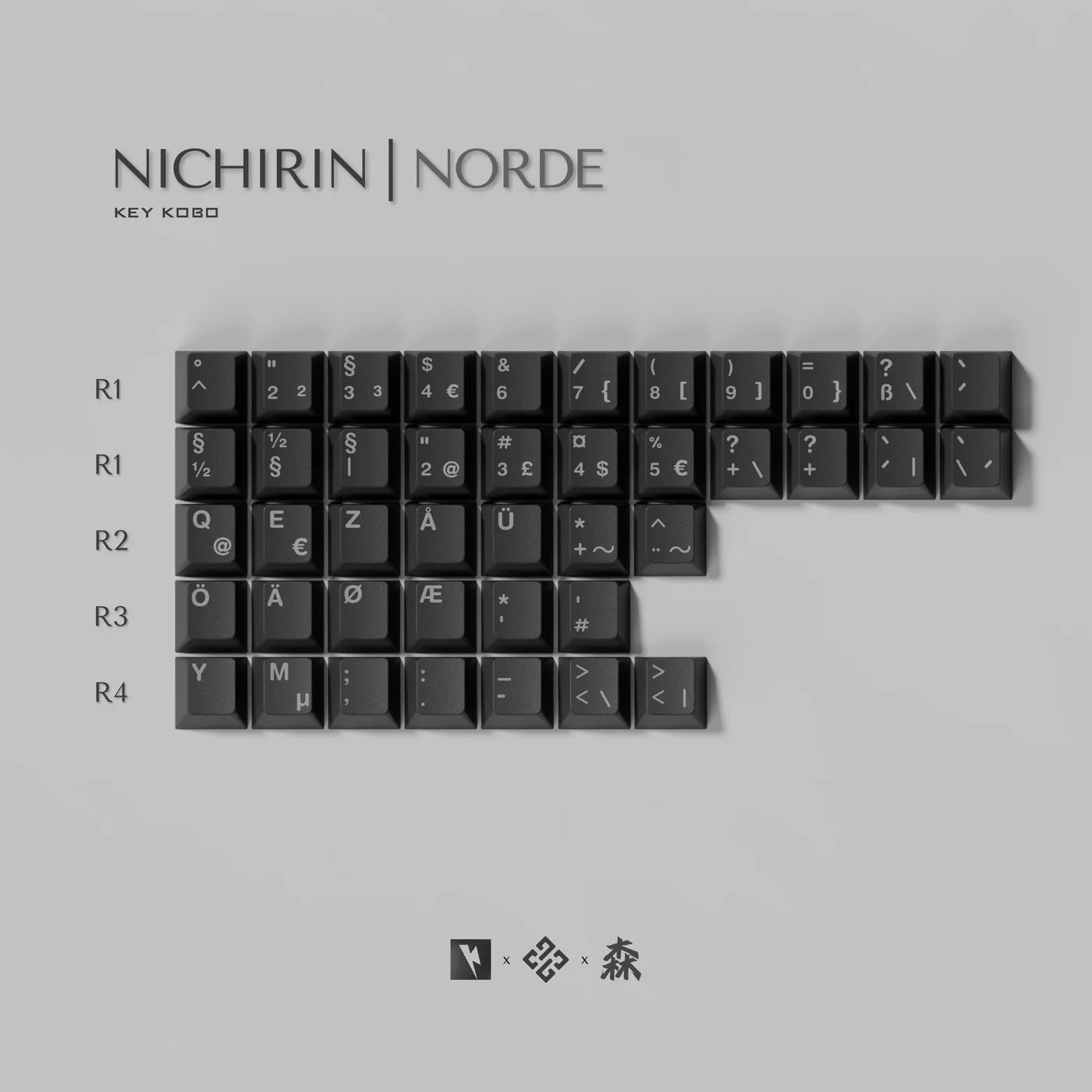 KKB Nichirin - Cherry Profile ABS Triple-Shot Keycap Set - MonacoKeys