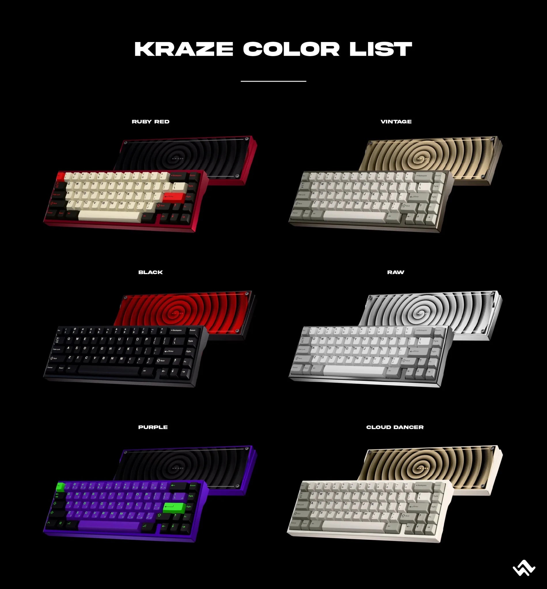 Kraze - 65% ISO+ANSI Mechanical Aluminium Keyboard Kit - MonacoKeys
