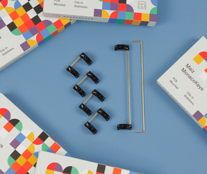 Maiz x MonacoKeys PCB - Mounted Clip - In Stabilizers - MonacoKeys