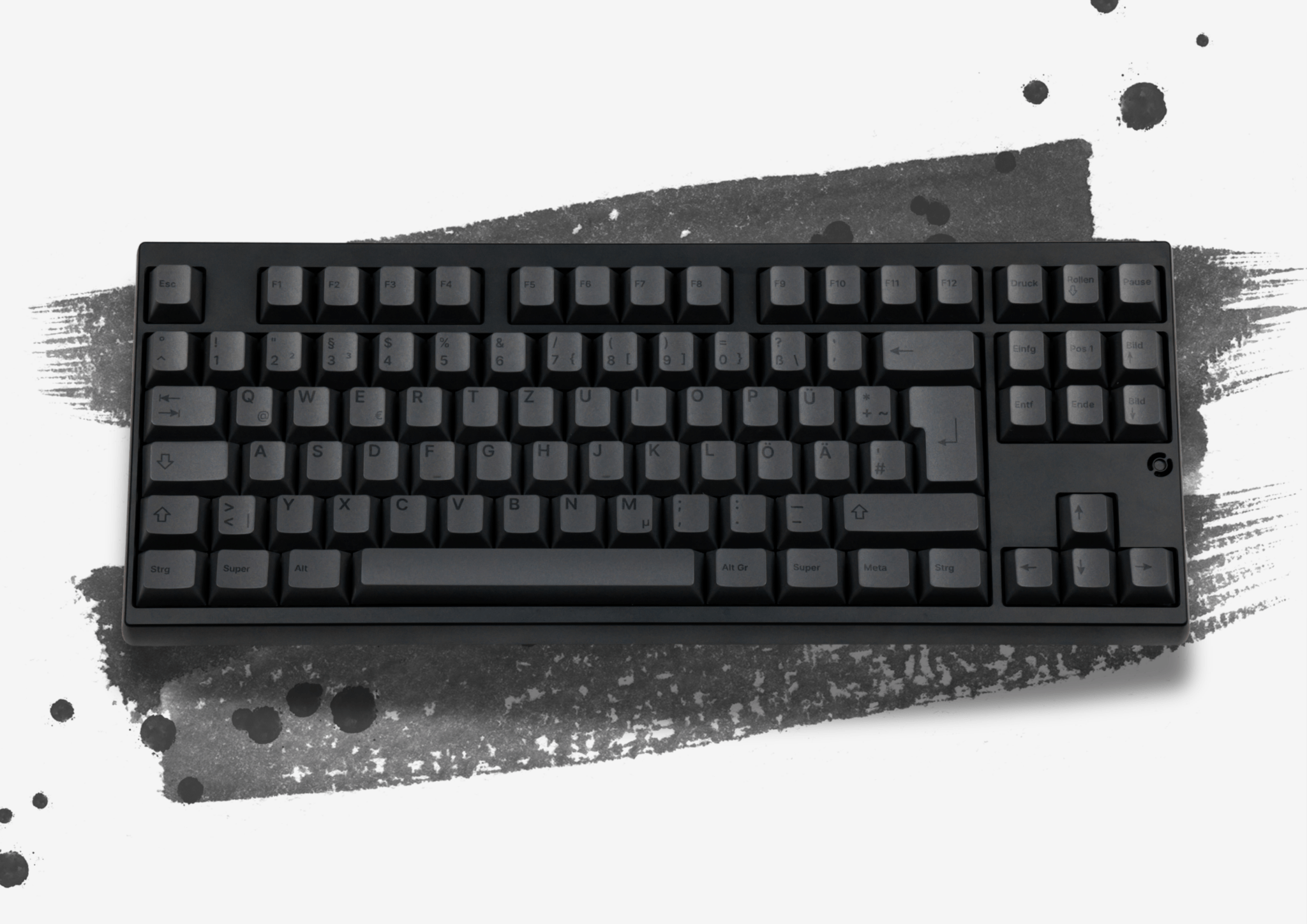 MK Black on Grey PBT Keycap Set - MonacoKeys