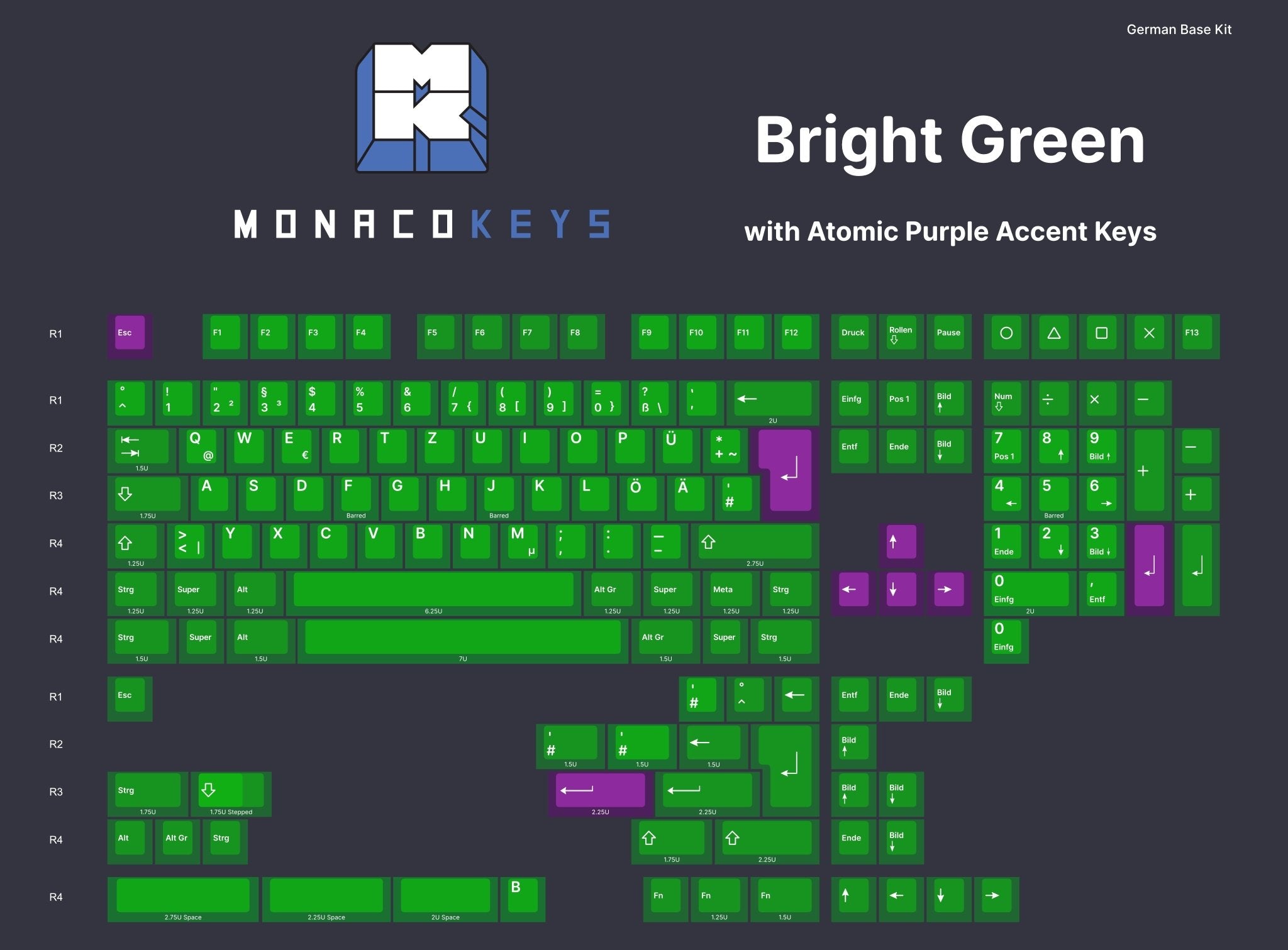 MK Clear Transparent ABS Cherry Profile Keycap Set - MonacoKeys