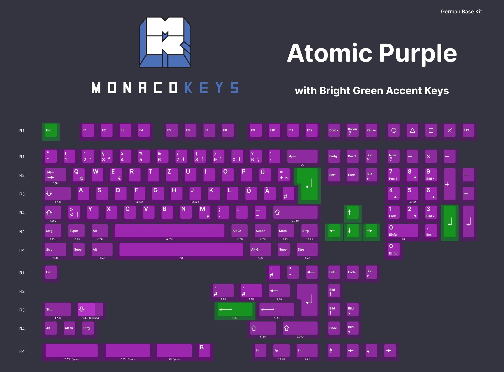 MK Clear Transparent ABS Cherry Profile Keycap Set - MonacoKeys