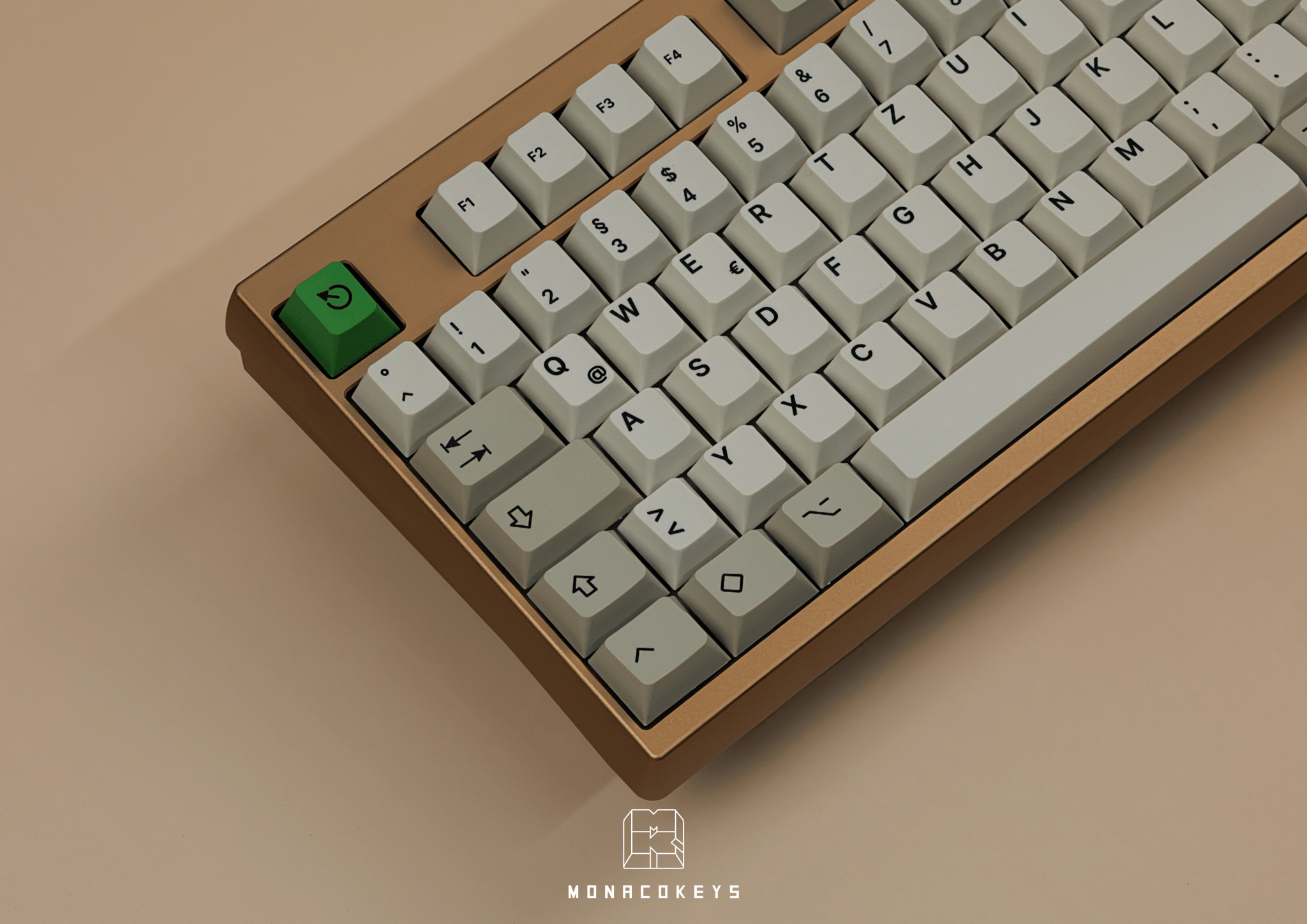 MK Retro Beige PBT Cherry Profile Keycap Set - MonacoKeys