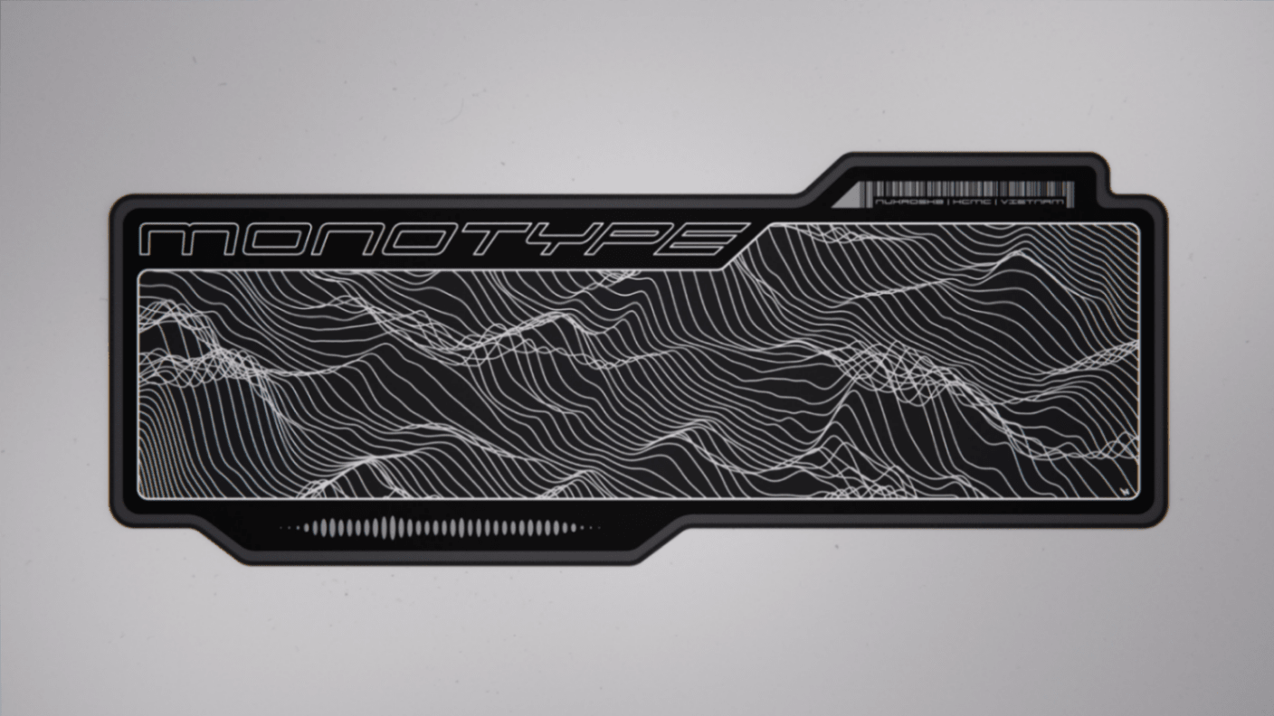 Monotype Mauspad Deskmat - MonacoKeys