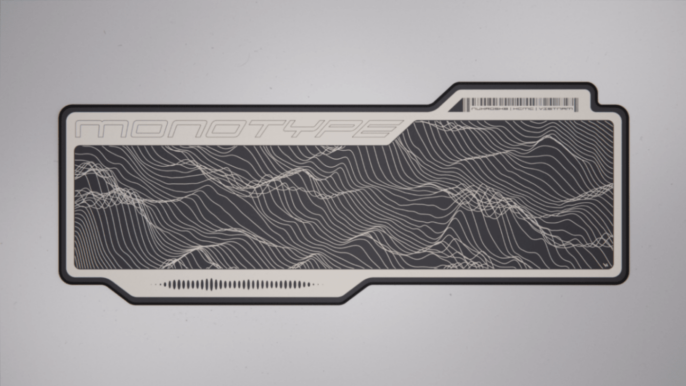 Monotype Mauspad Deskmat - MonacoKeys