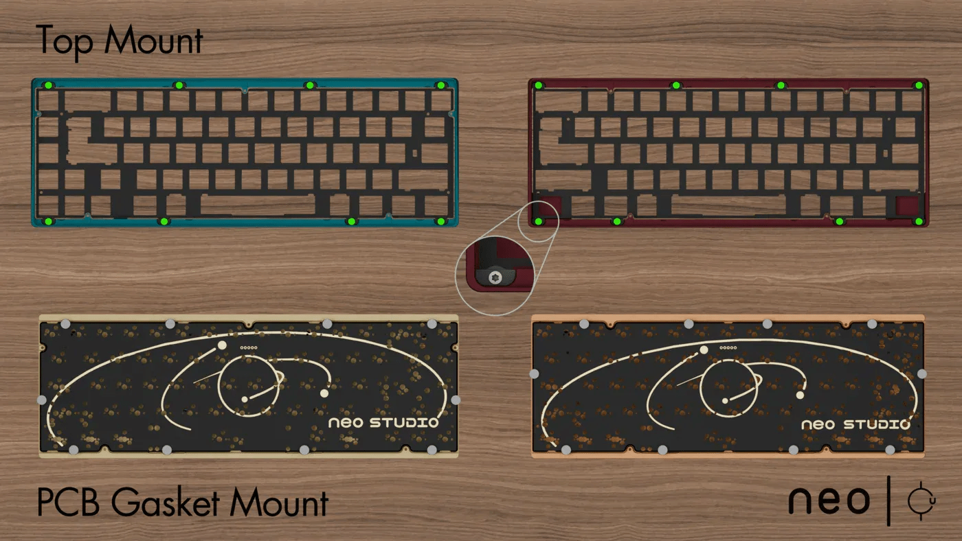 Neo65 CU - 65% ISO+ANSI Mechanical Aluminium Custom Keyboard Kit [Preorder] - MonacoKeys
