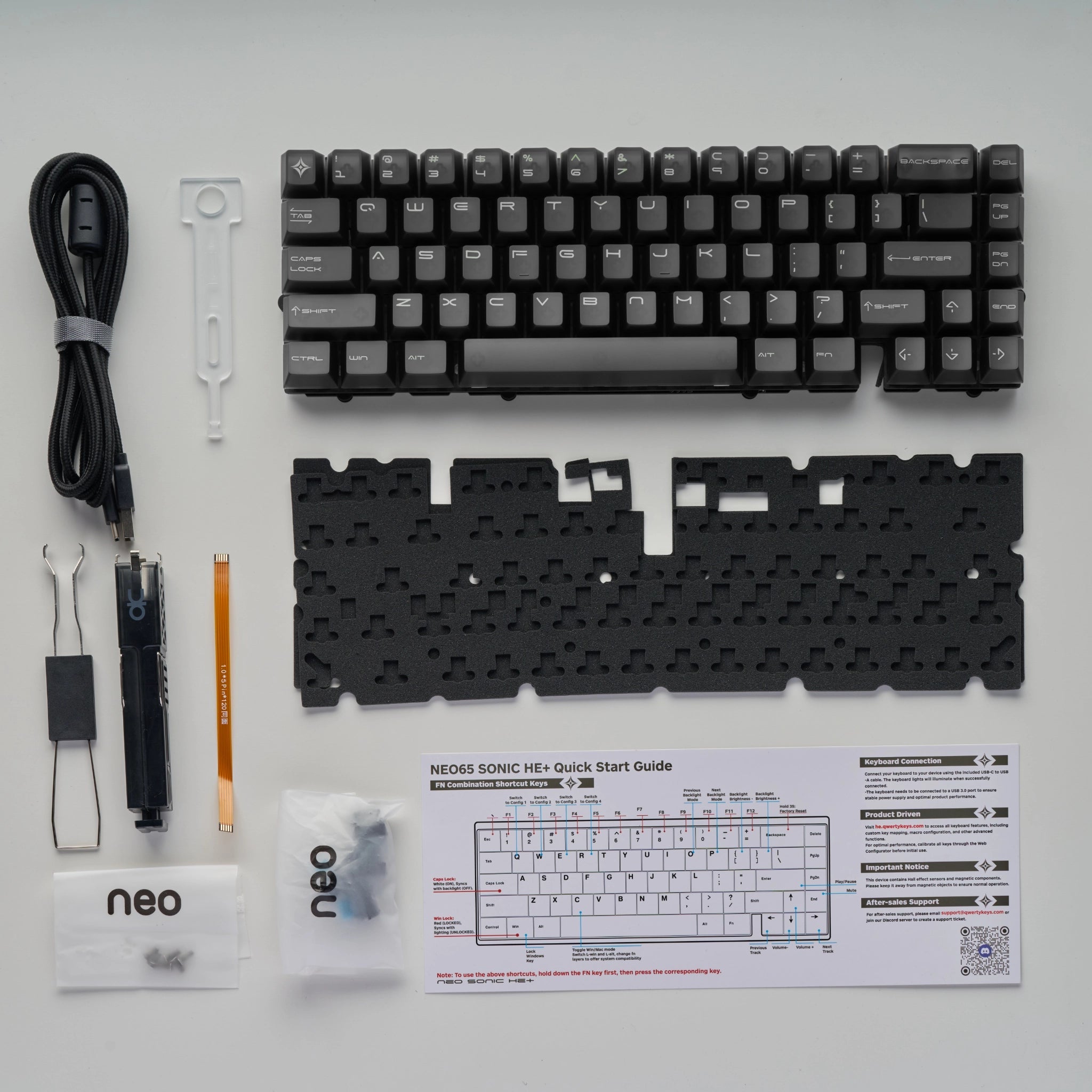 Neo65 Sonic HE+ - 65% Aluminium Hall Effect Keyboard - MonacoKeys