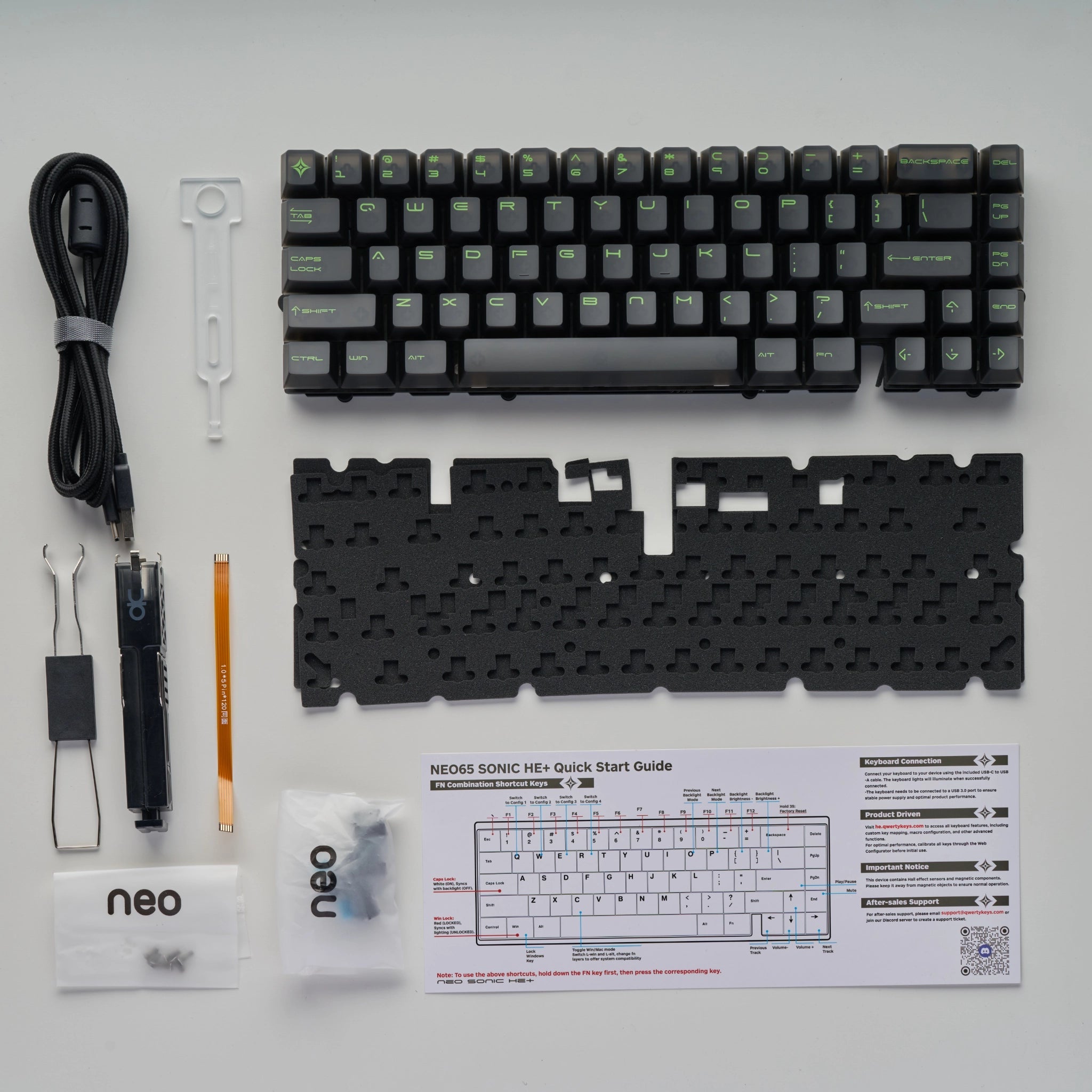 Neo65 Sonic HE+ - 65% Aluminium Hall Effect Keyboard - MonacoKeys