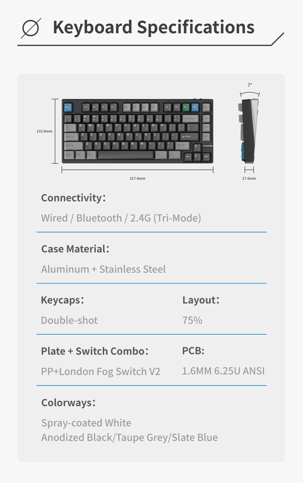 Neo98 Prebuilt - 98% Mechanical Aluminium Keyboard Kit - MonacoKeys
