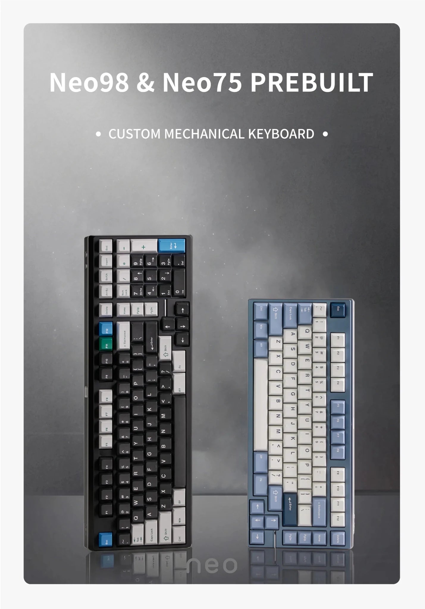 Neo98 Prebuilt - 98% Mechanical Aluminium Keyboard Kit - MonacoKeys
