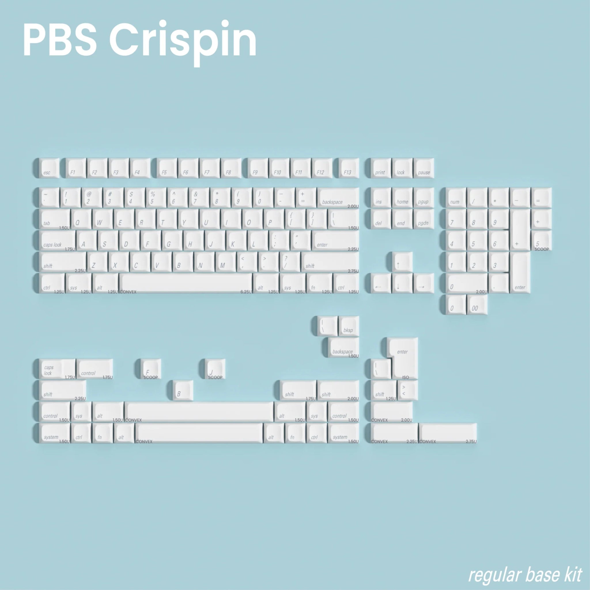 PBS Crispin PBT Dye-Sub Keycap Set - MonacoKeys