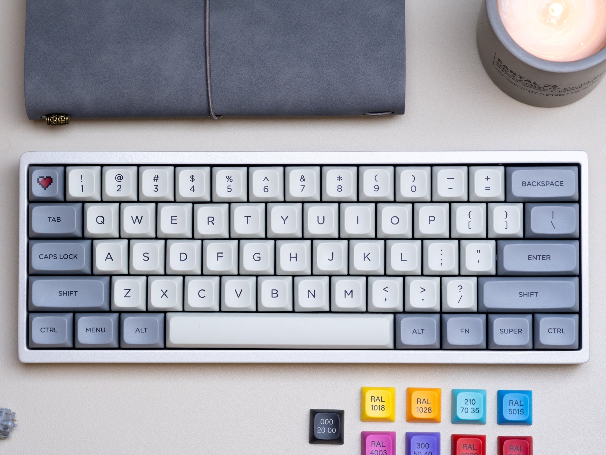 PBS Granite PBT Dye-Sub Keycap Set - MonacoKeys
