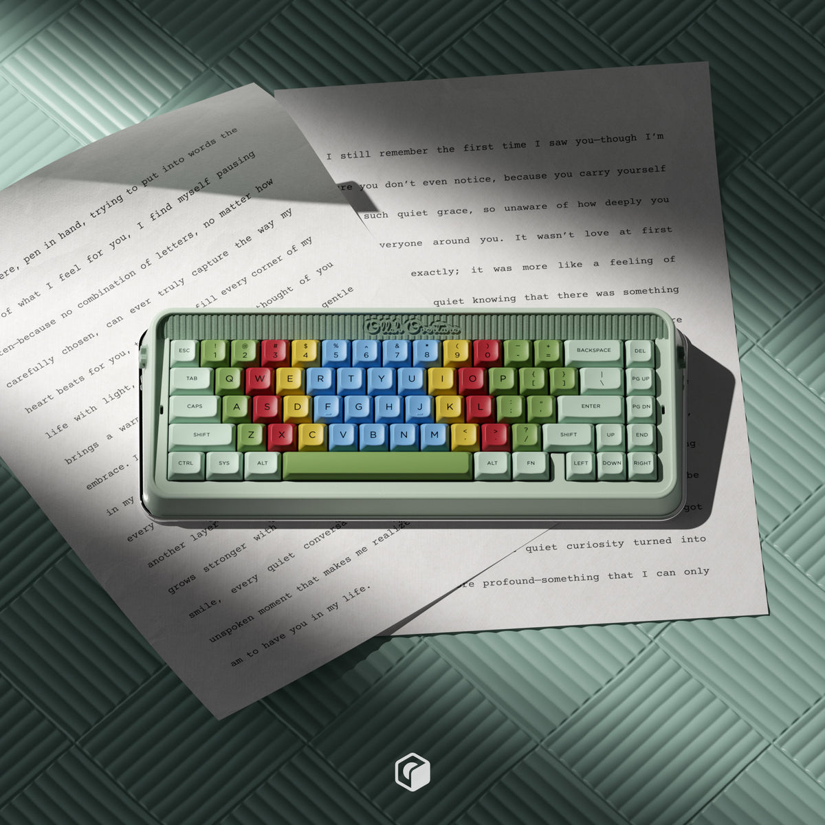 PBS Kids Typewriter PBT Dye-Sub Keycap Set